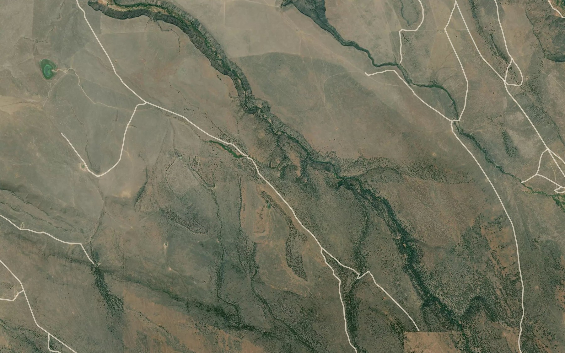 Satellite map of the Ruby Springs