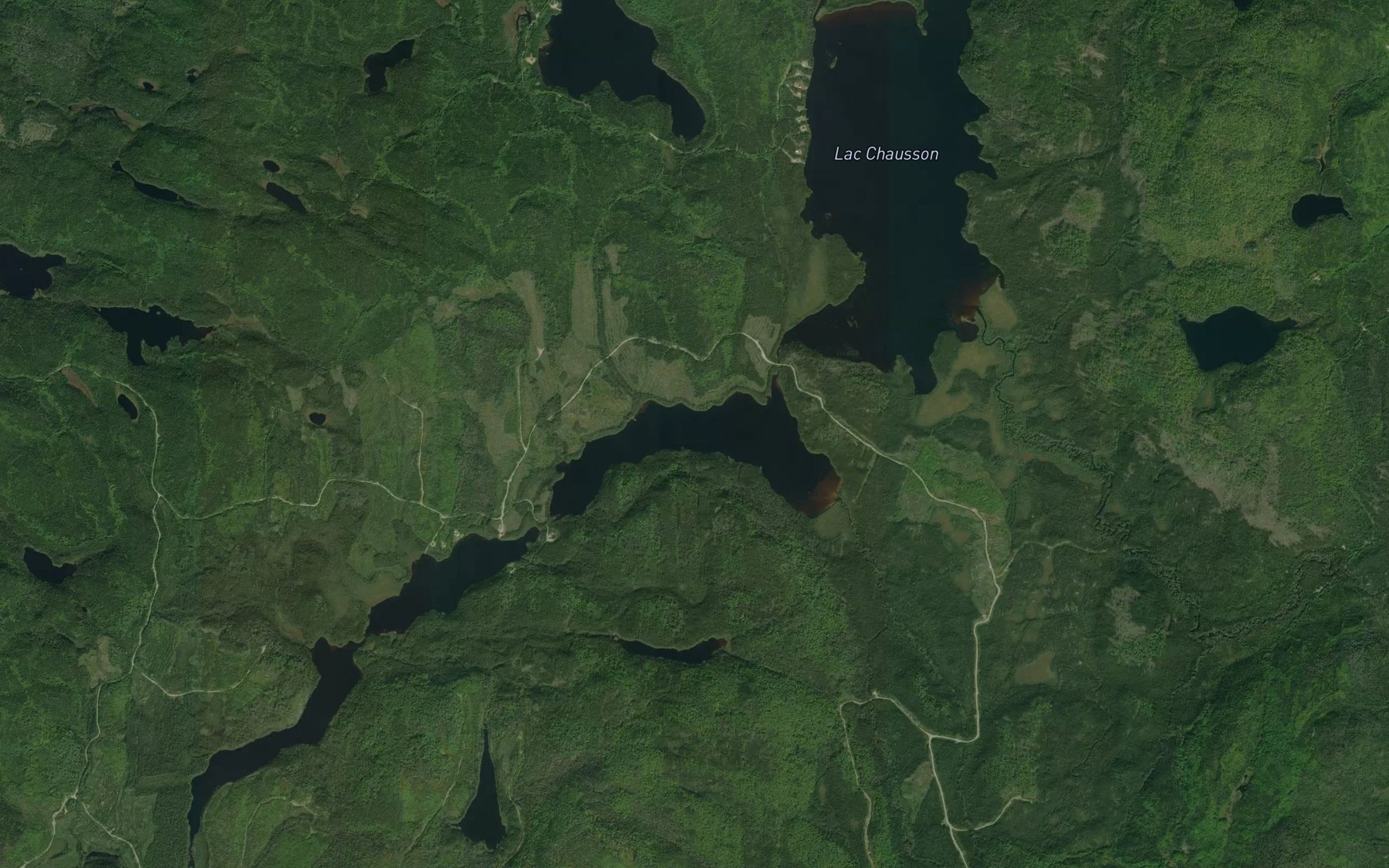 Satellite map of the Lac Bujon