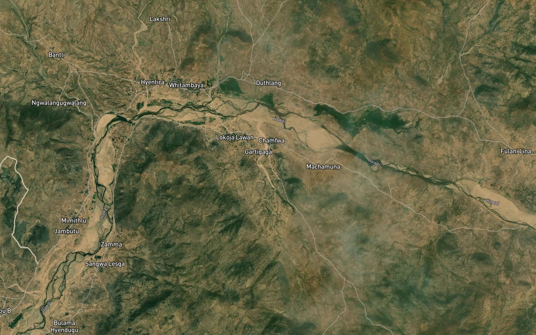Satellite map of the Mera