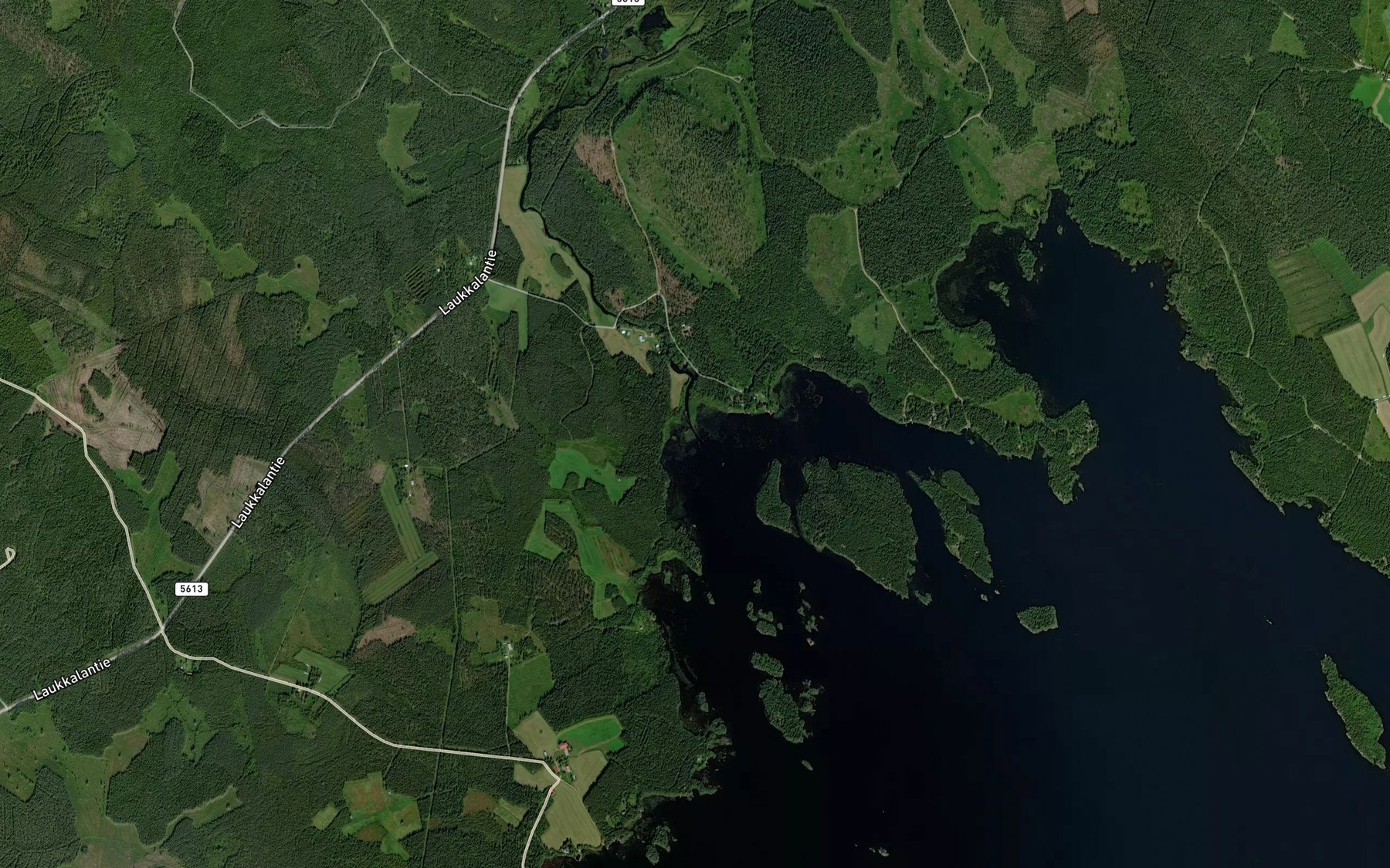 Satellite map of the Koivujoki