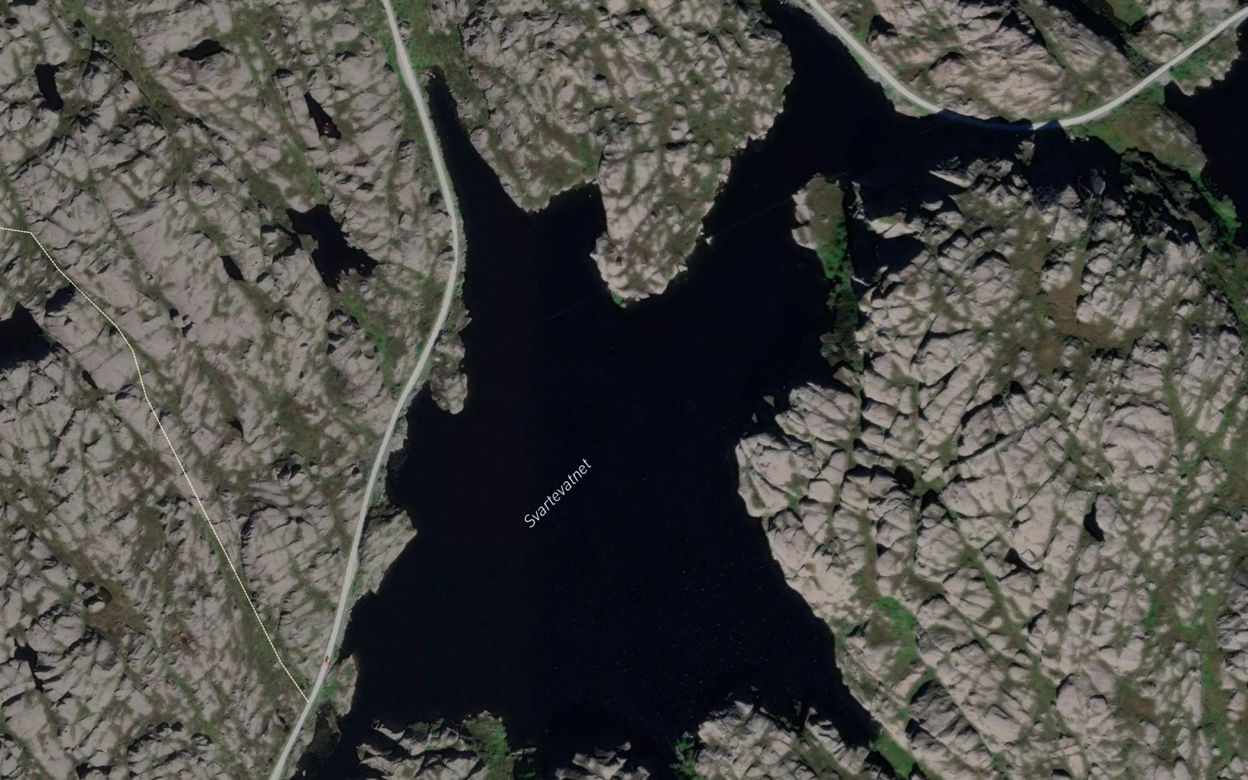 Satellite map of the Svartevatnet