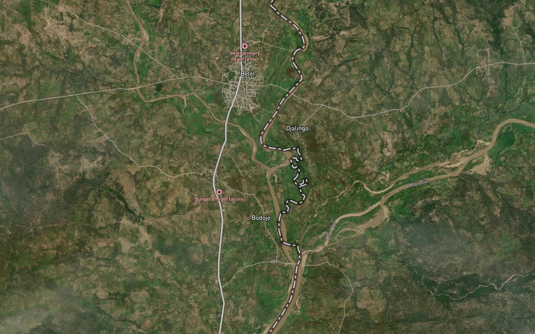 Satellite map of the Mayo Pandi