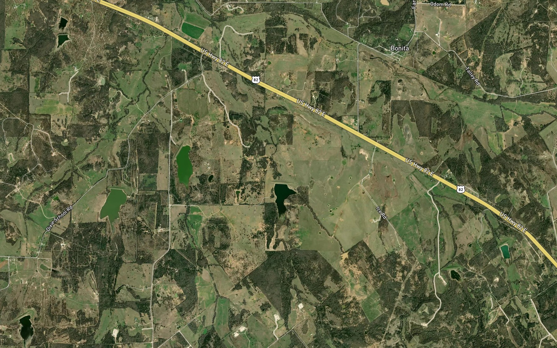 Satellite map of the Soil Conservation Service Site 5 Reservoir