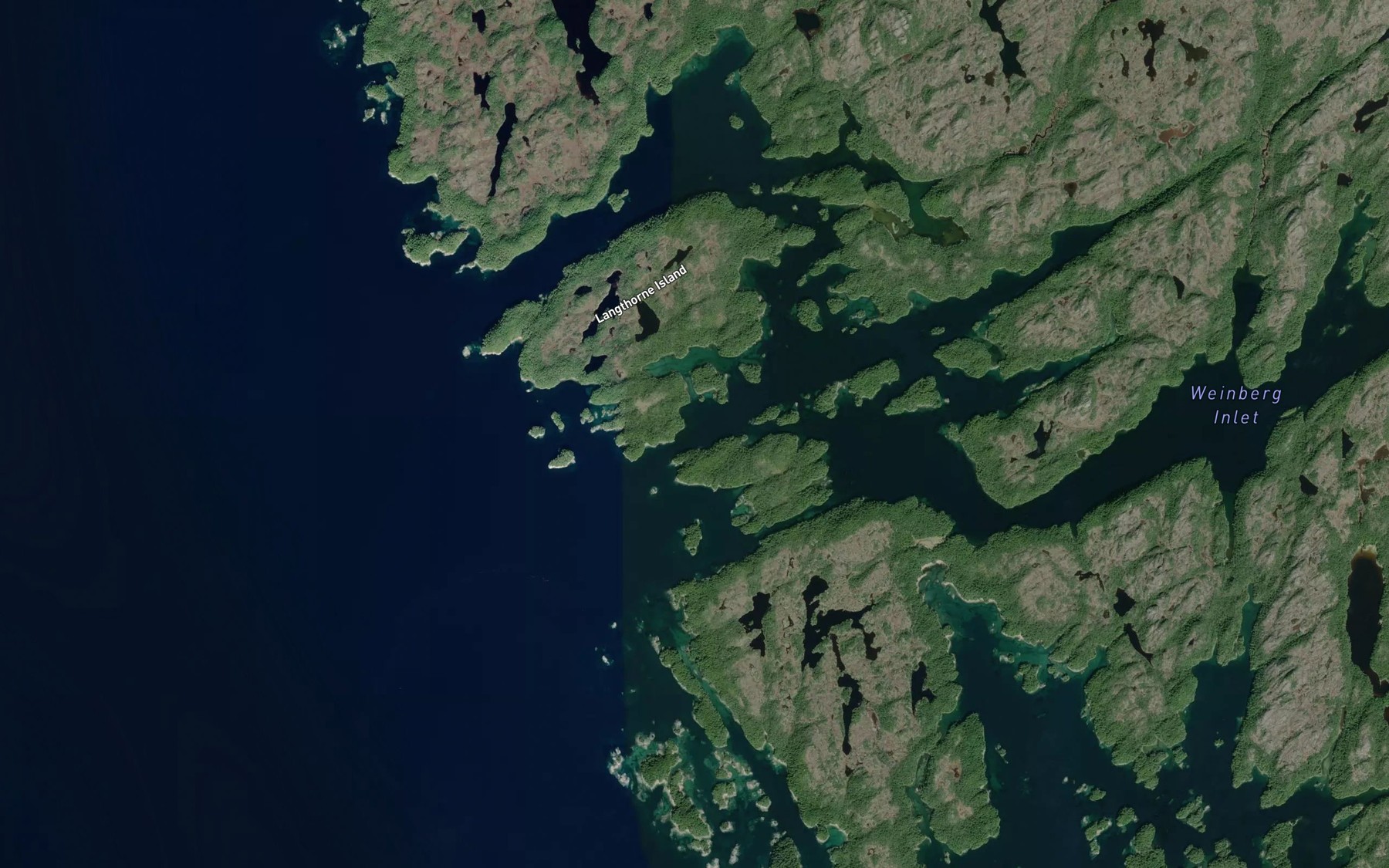 Satellite map of the Dunn Passage