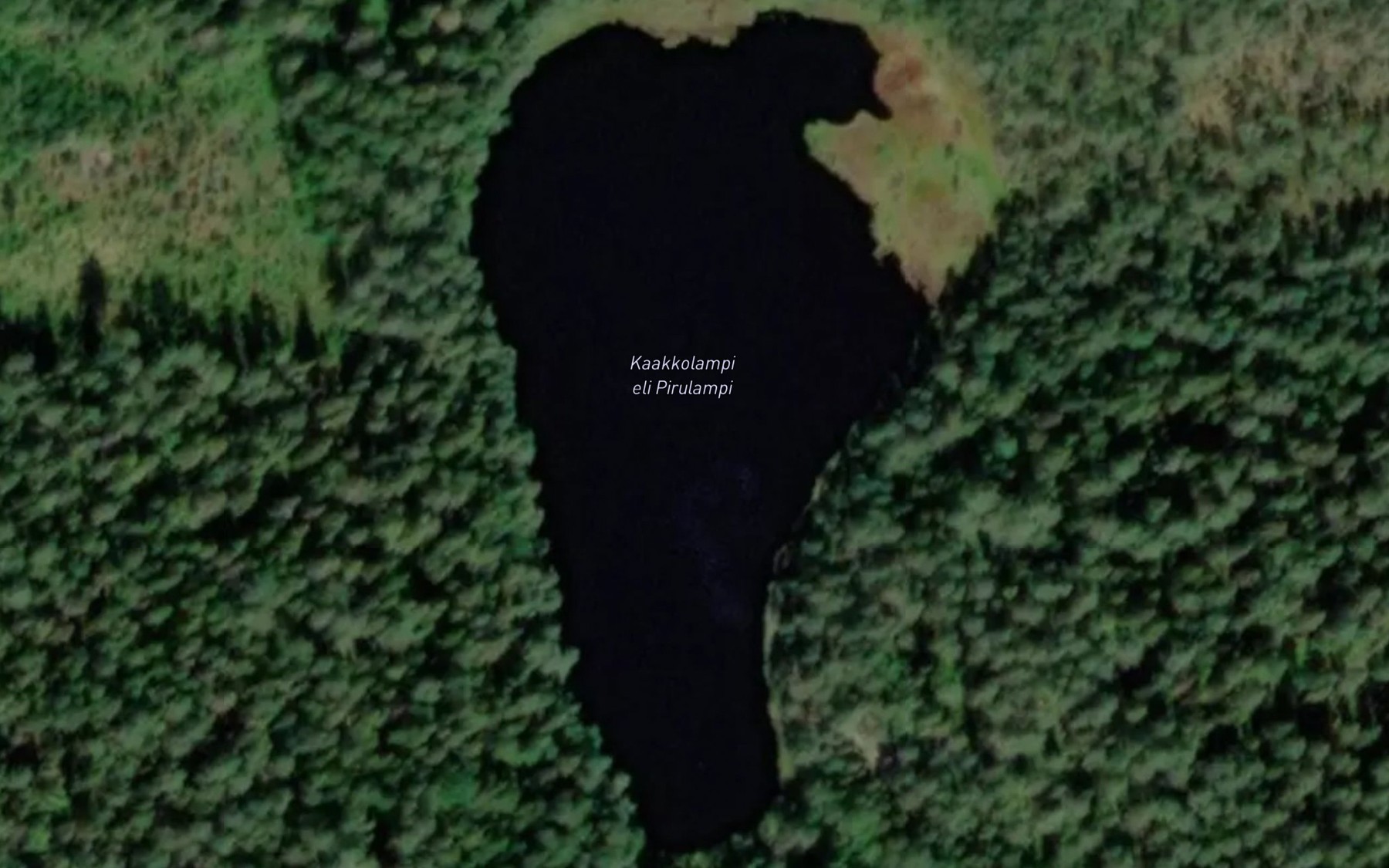 Satellite map of the Kaakkolampi