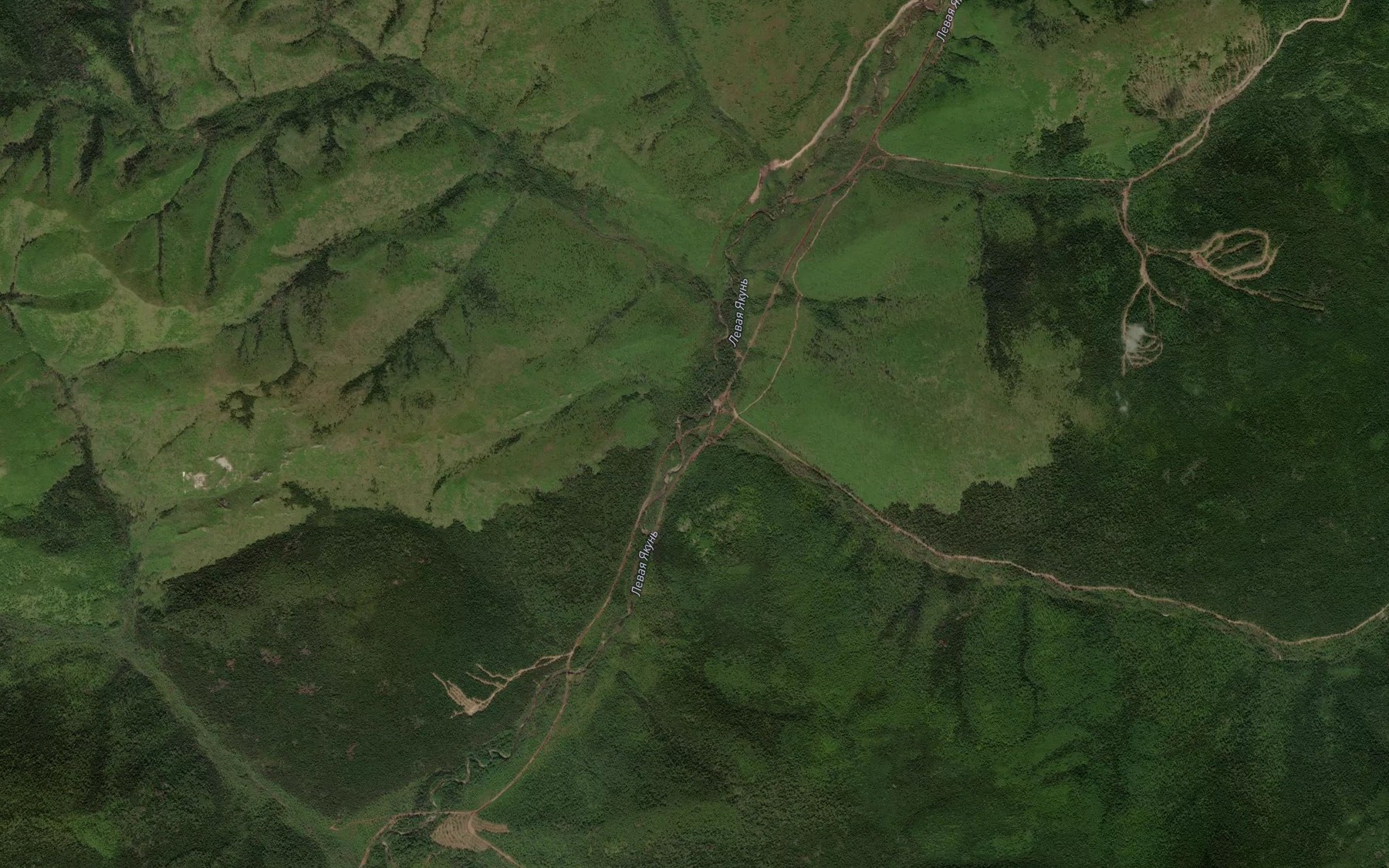 Satellite map of the Zelenyy