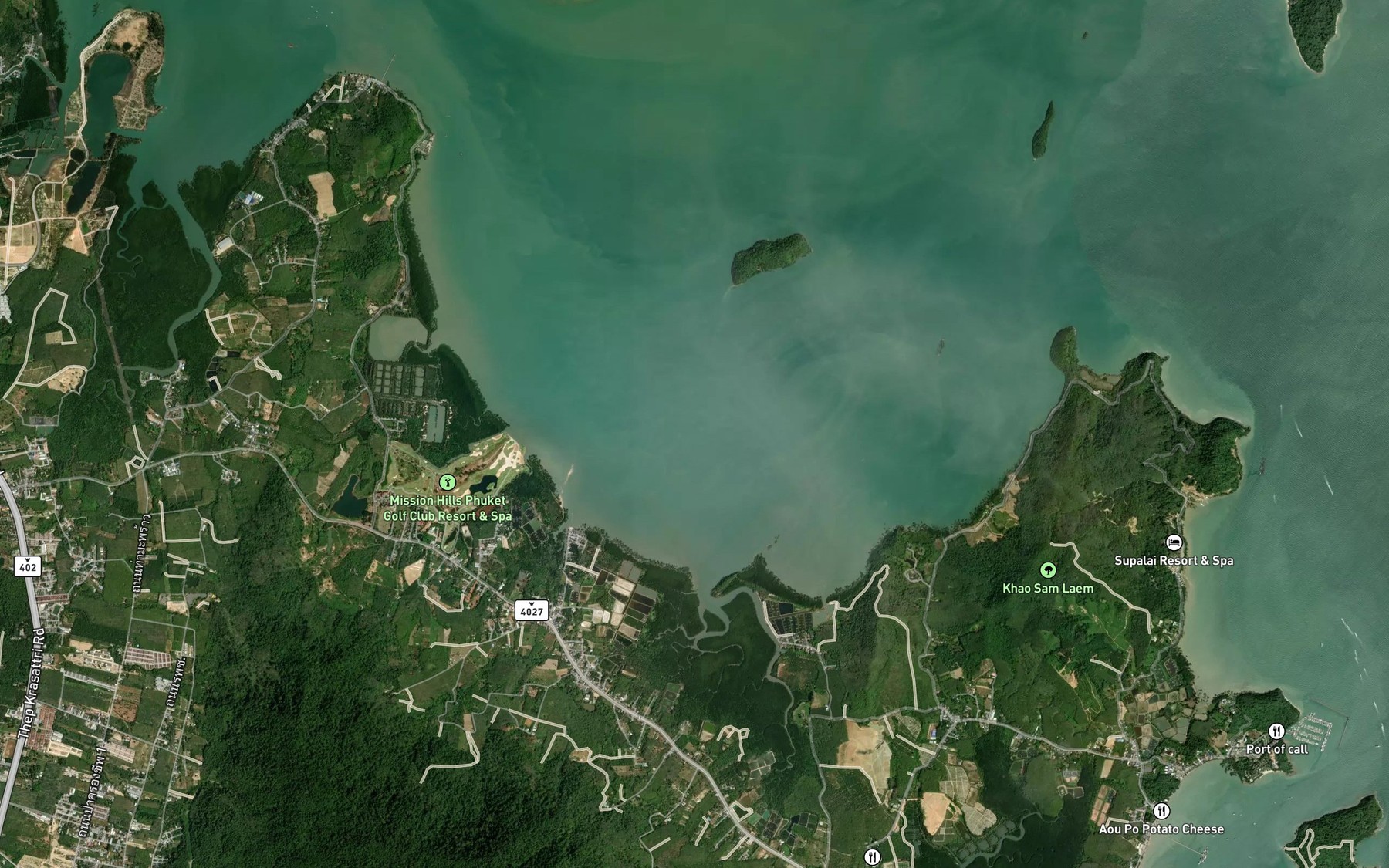 Satellite map of the Ao Kung