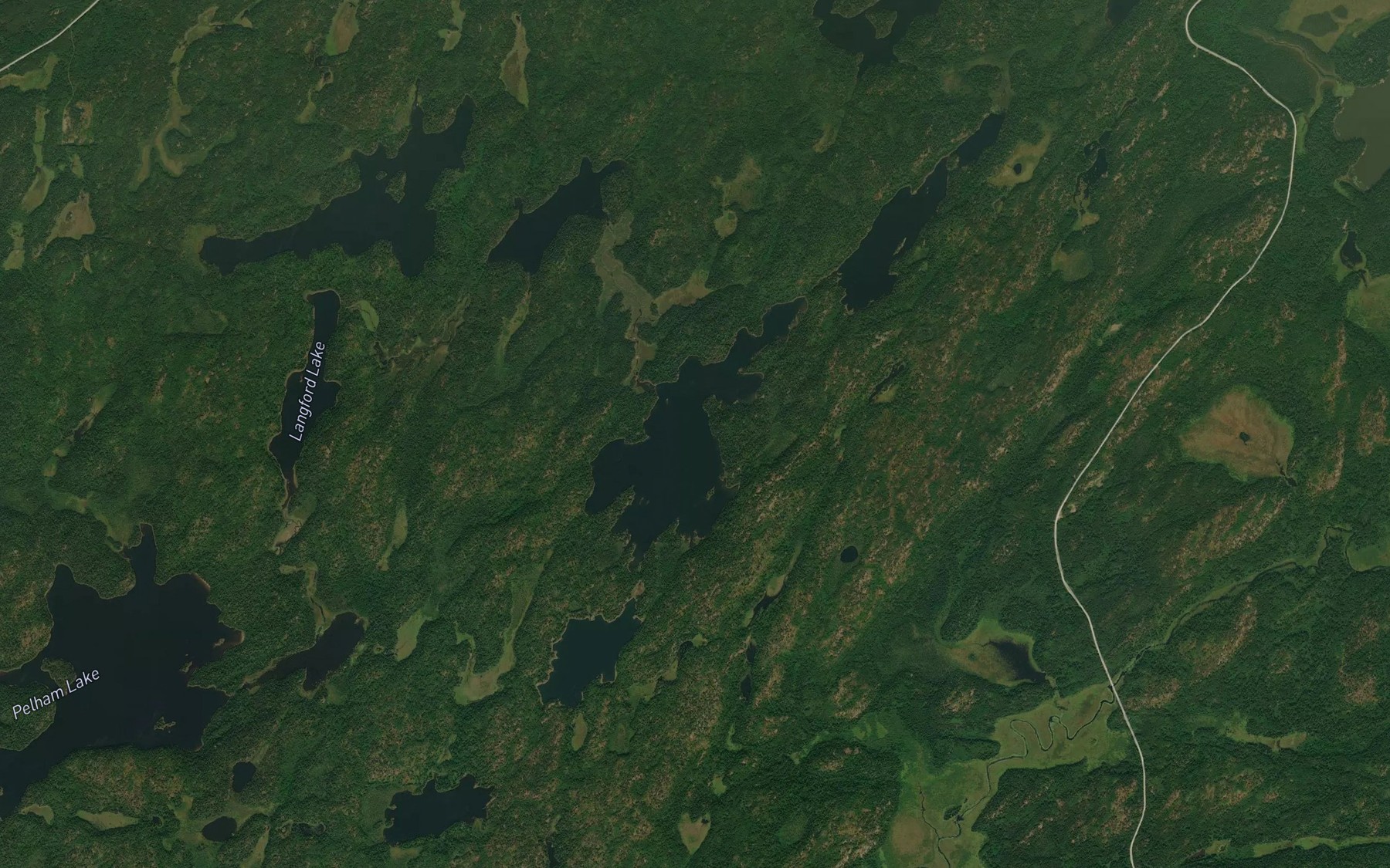 Satellite map of the Emmanuel Lake