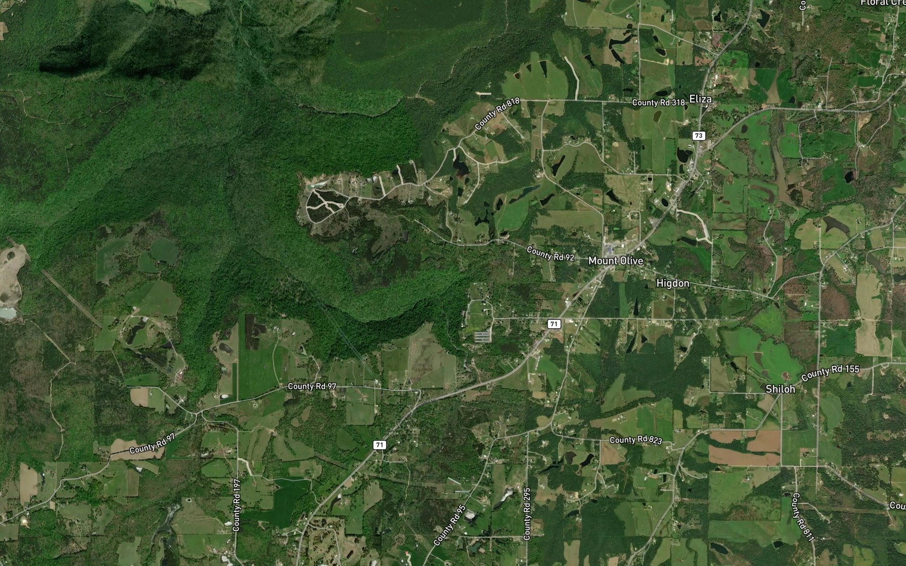 Satellite map of the Sanka Branch