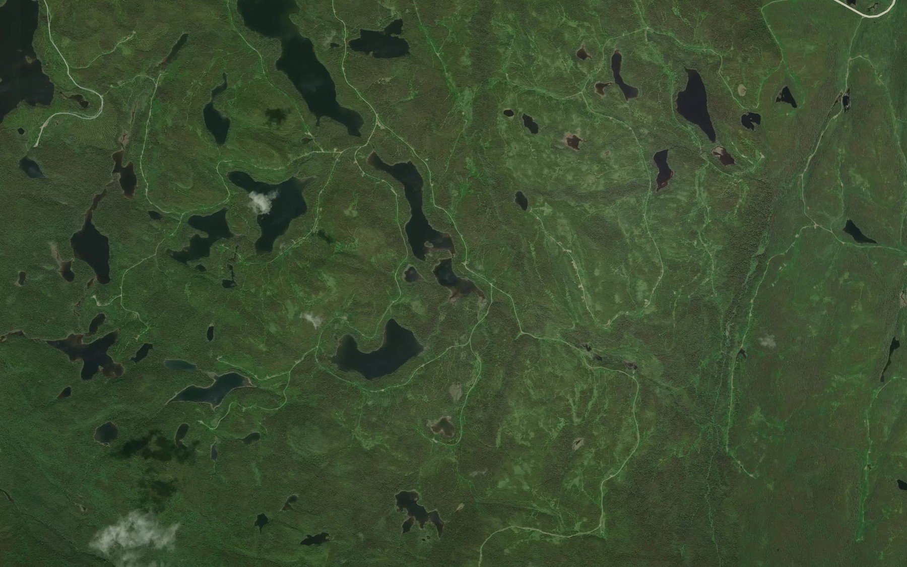 Satellite map of the Lac Beauvoir