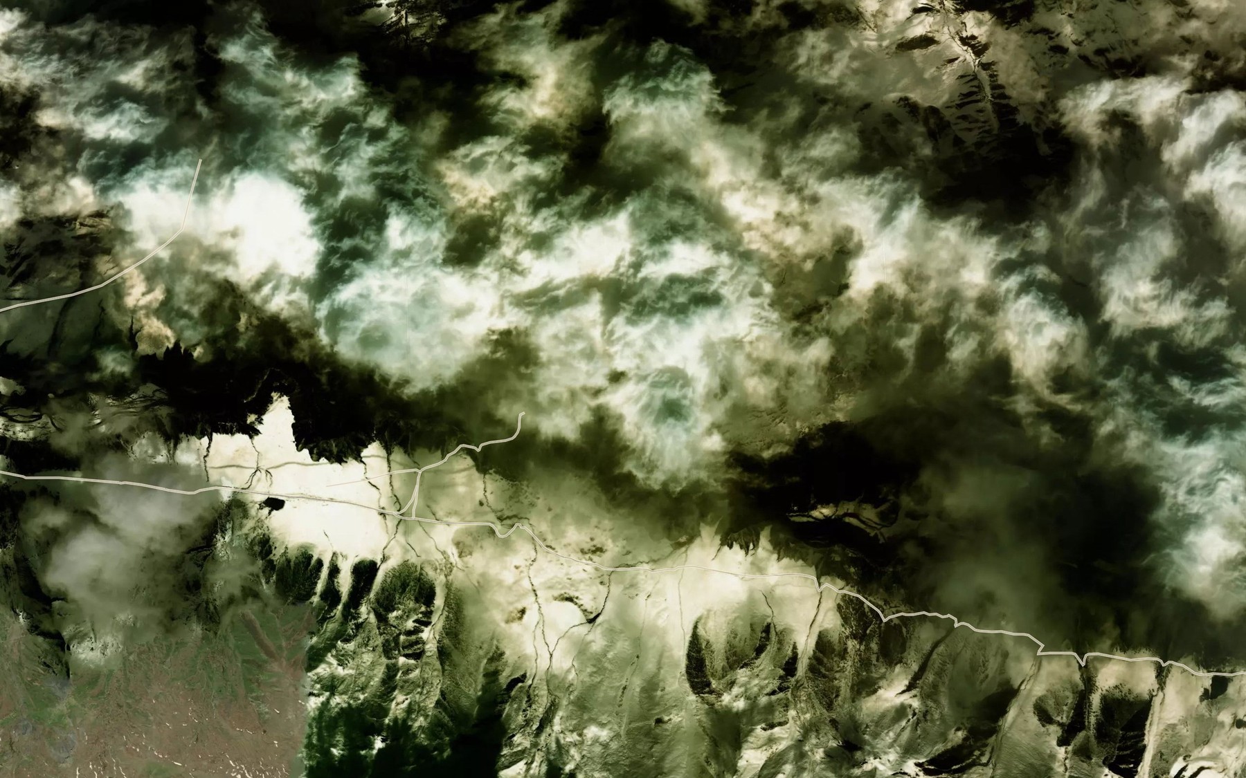 Satellite map of the Kekbulak
