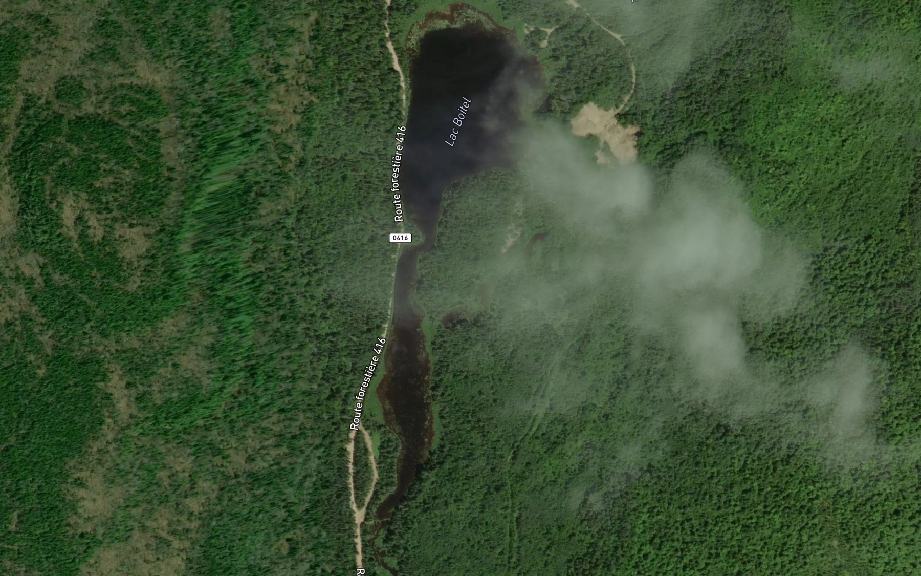 Satellite map of the Lac Boitel