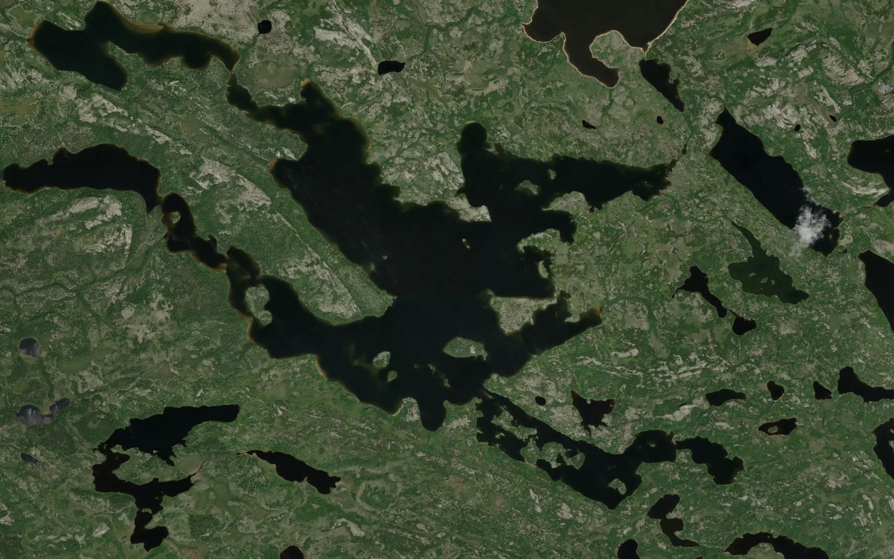 Satellite map of the Lac Maschakw