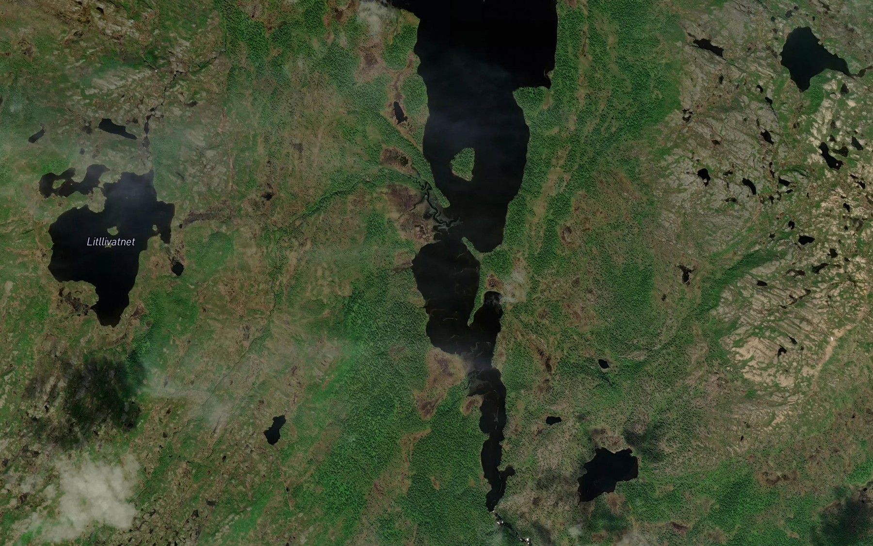 Satellite map of the Gronningflyan