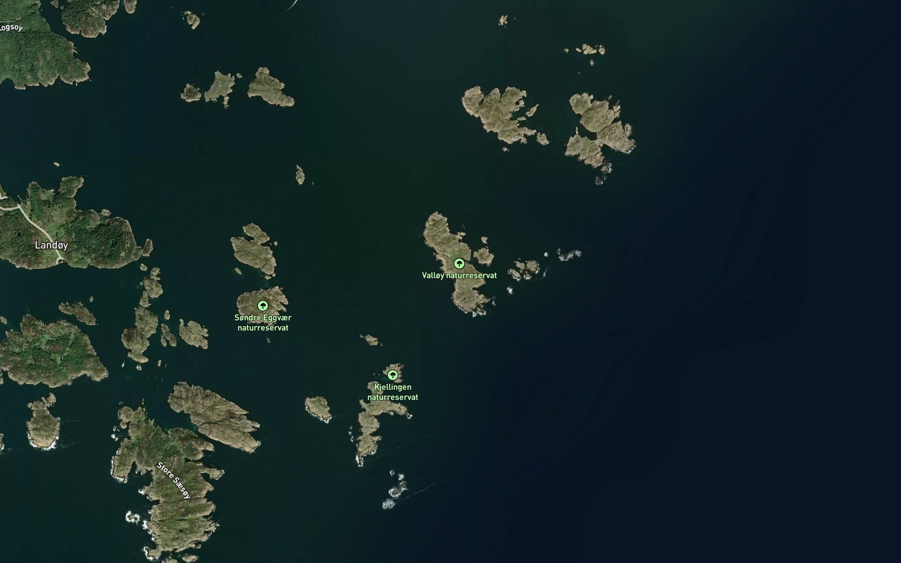 Satellite map of the Breibukta