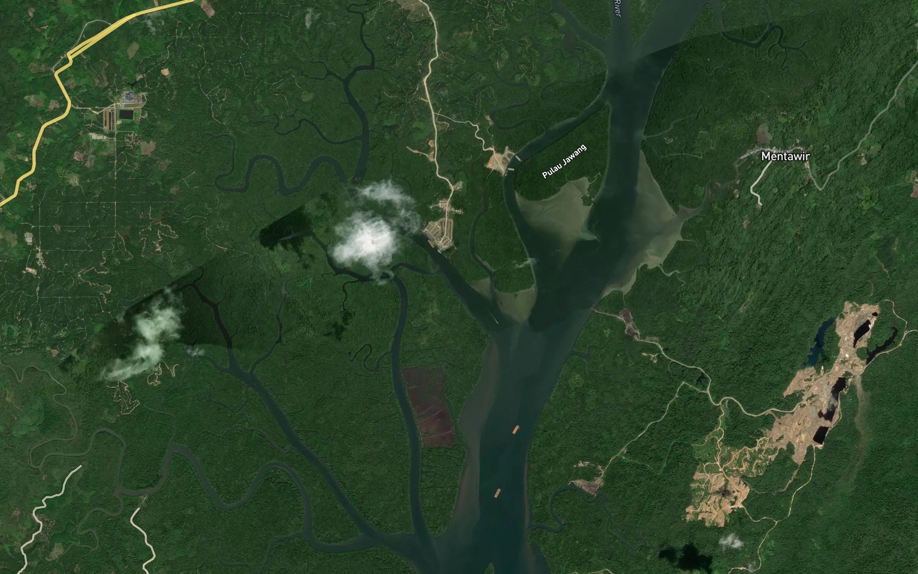 Satellite map of the Sungai Semuntai