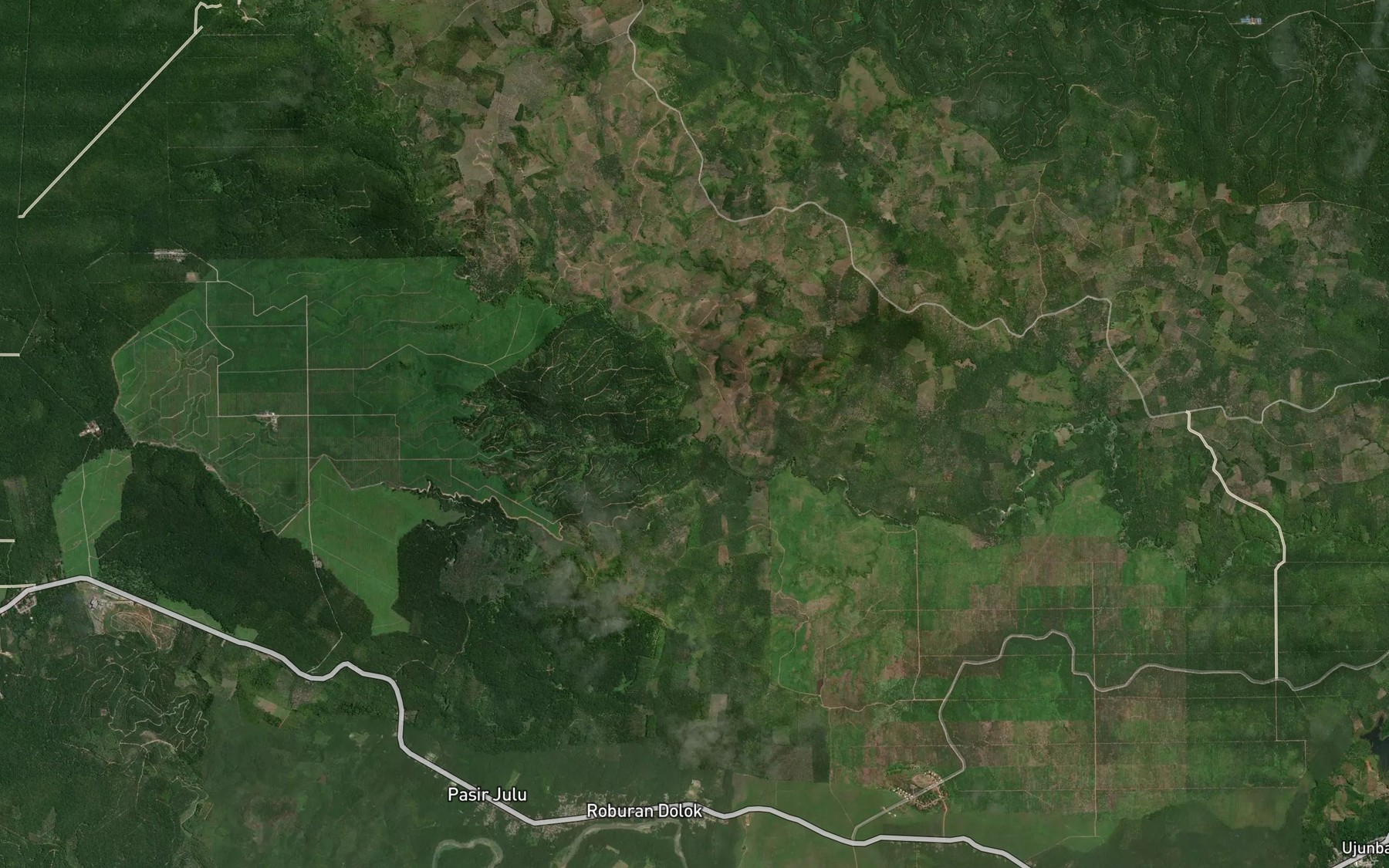 Satellite map of the Aek Si Bunian Bodil
