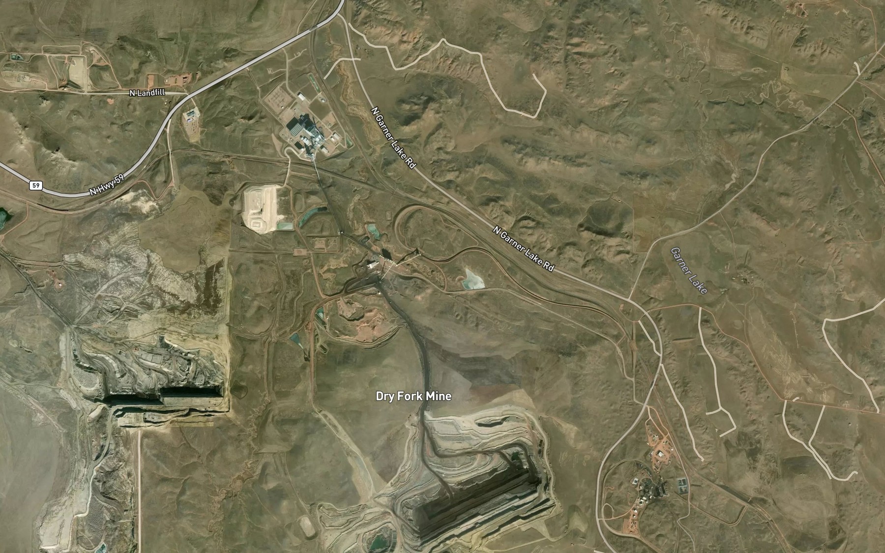 Satellite map of the Moyer Springs