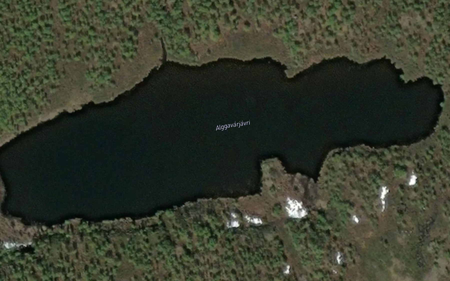 Satellite map of the Alggavarjavri