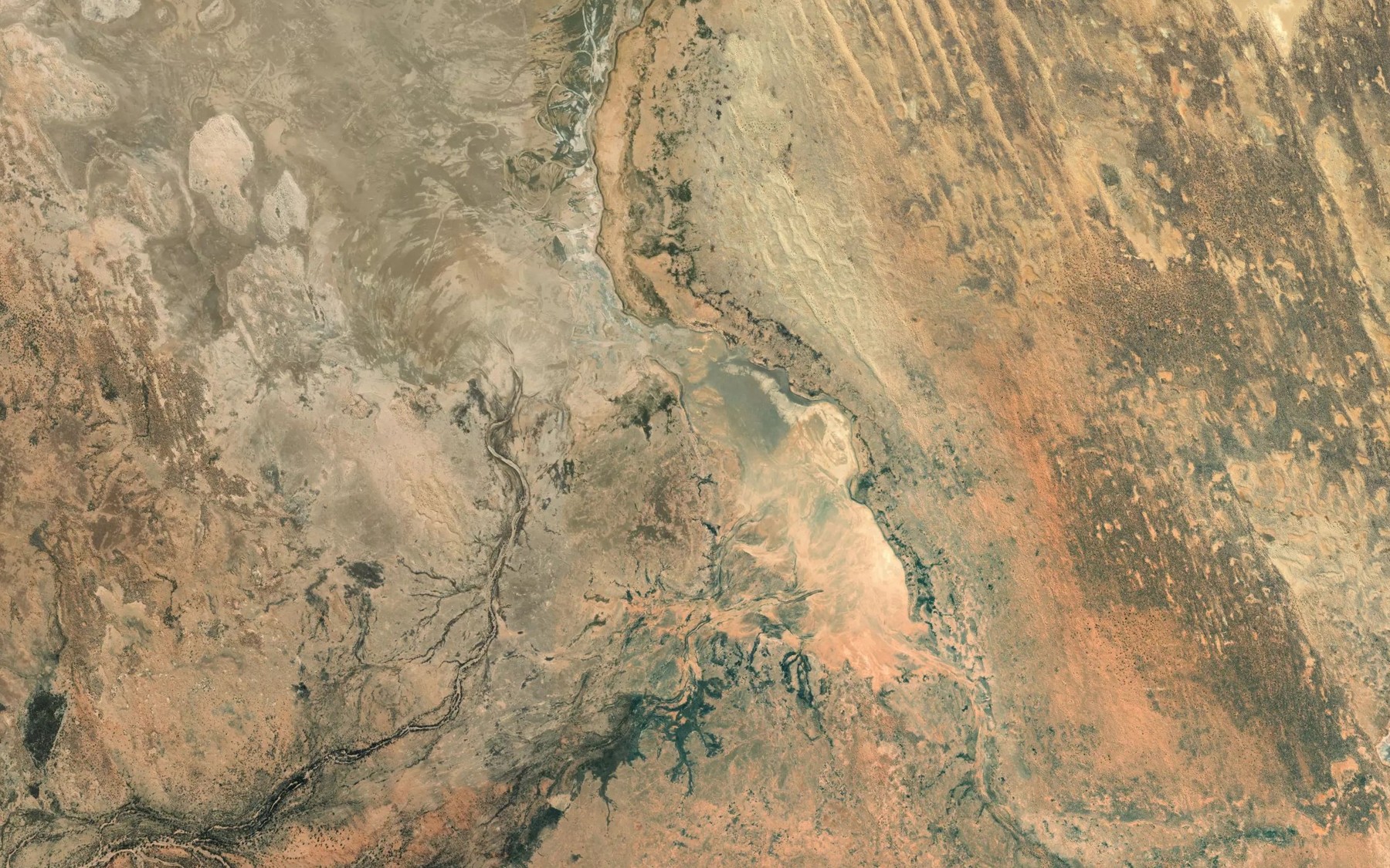 Satellite map of the Waraninna Creek