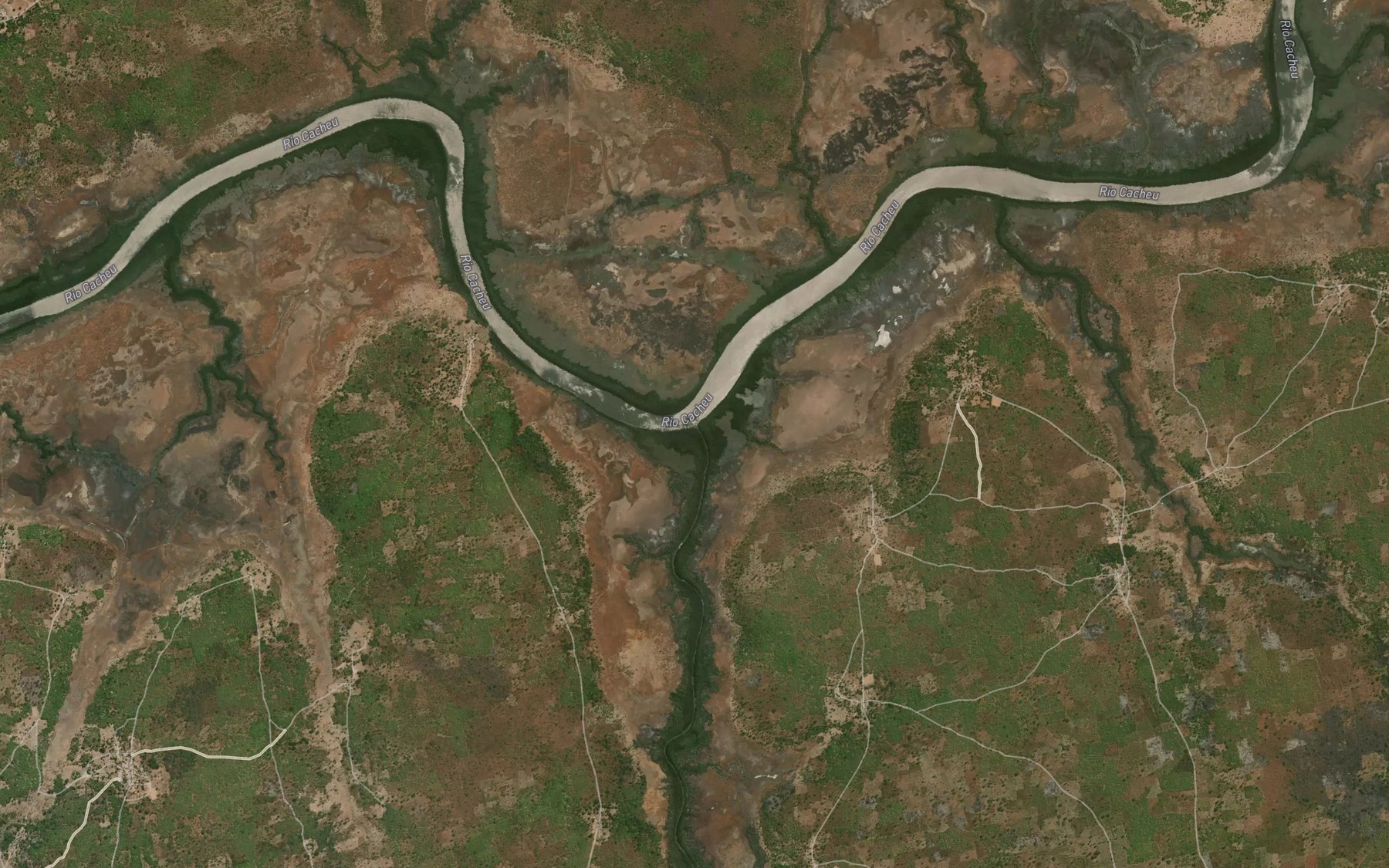 Satellite map of the Rio de Olossato
