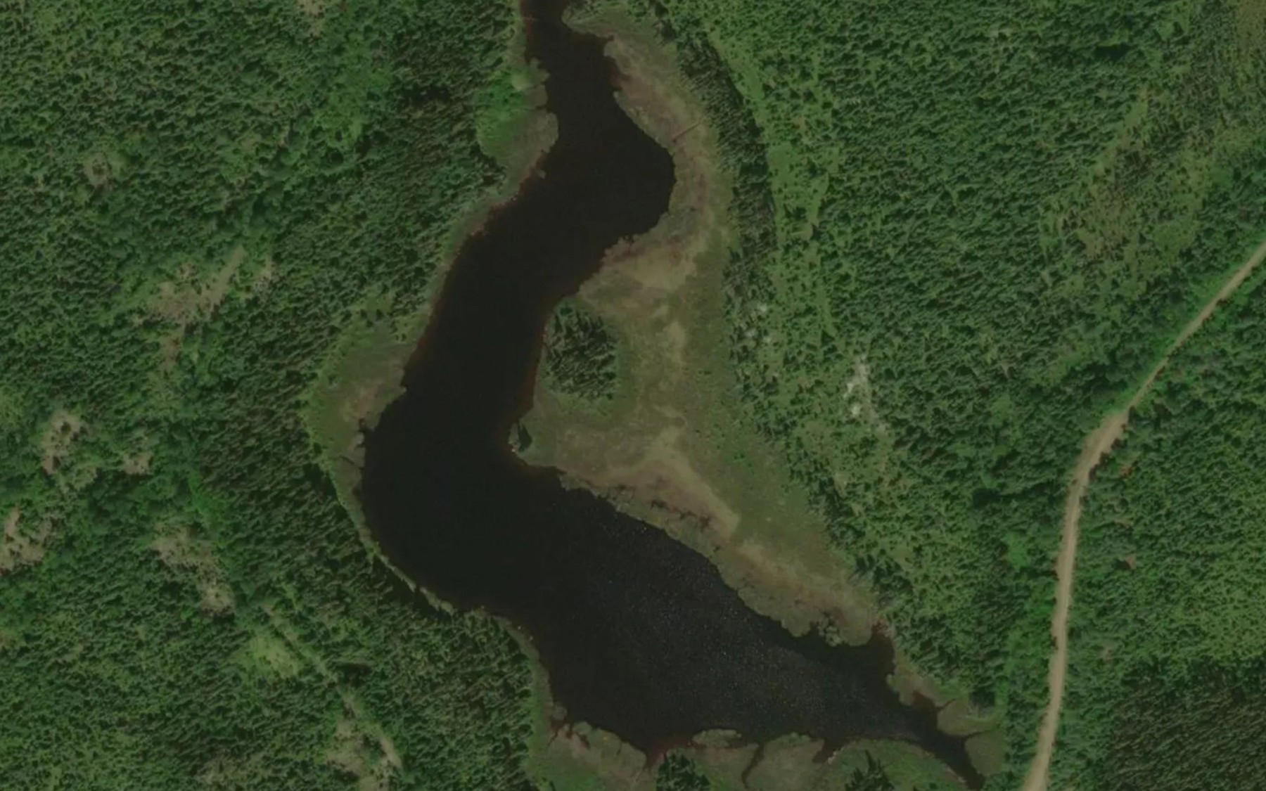 Satellite map of the Lac Gilles