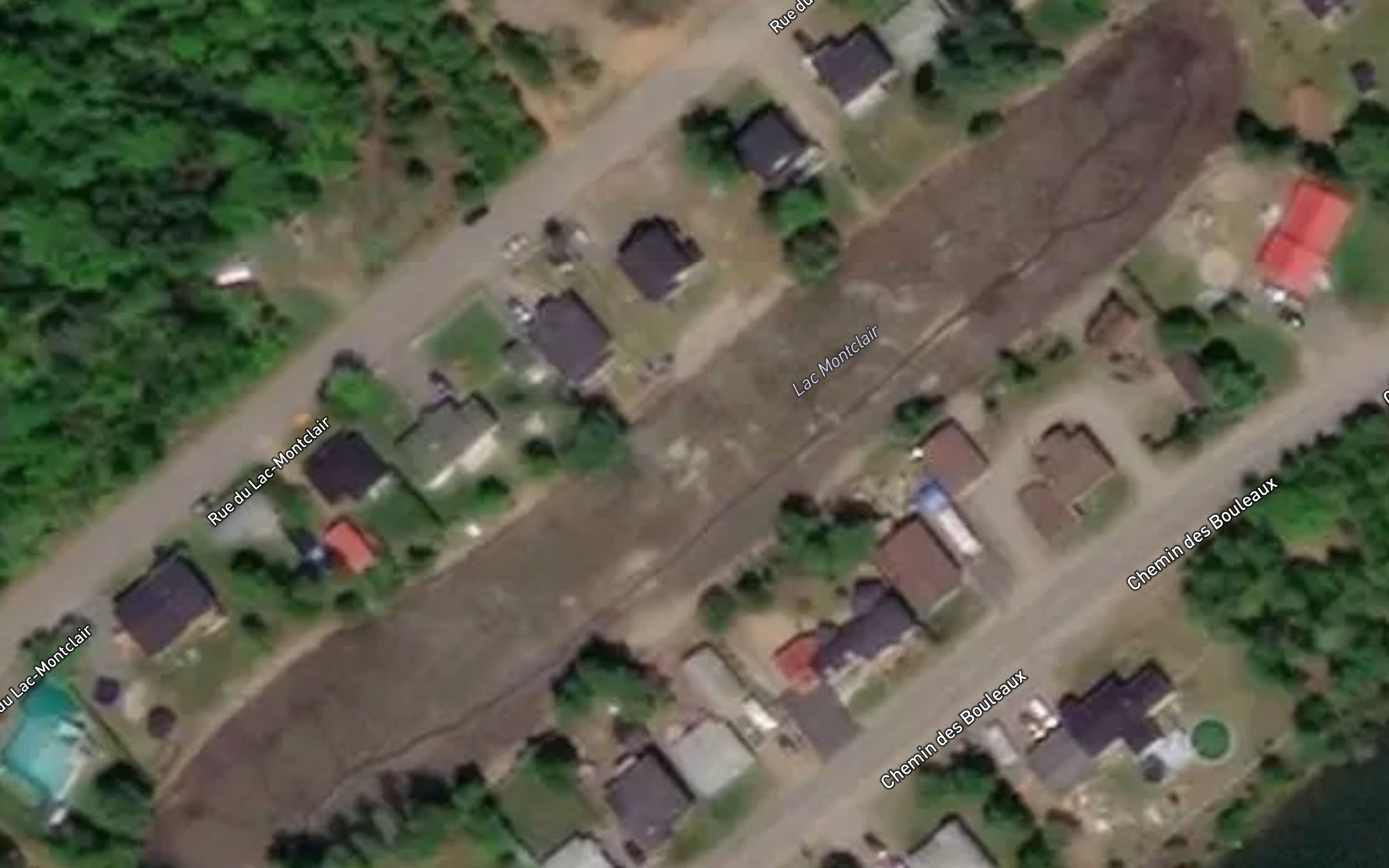 Satellite map of the Lac Montclair