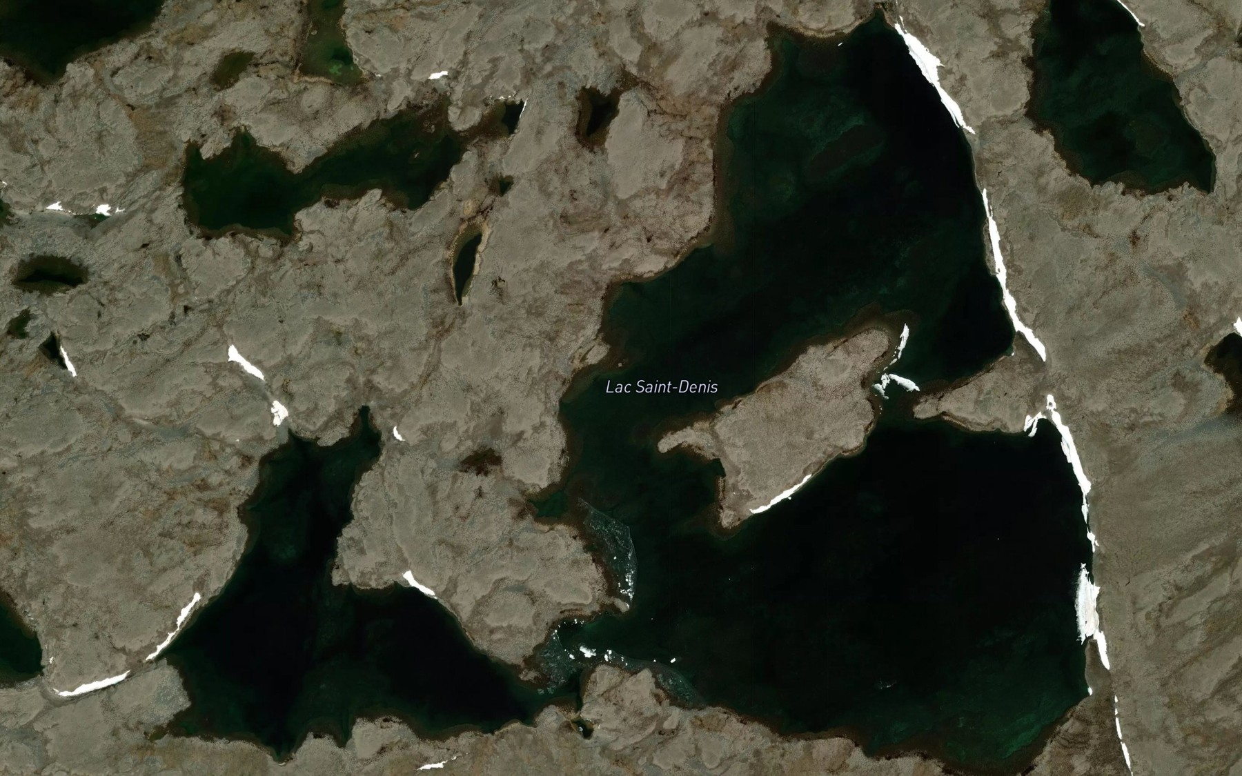 Satellite map of the Lac Saint-Denis