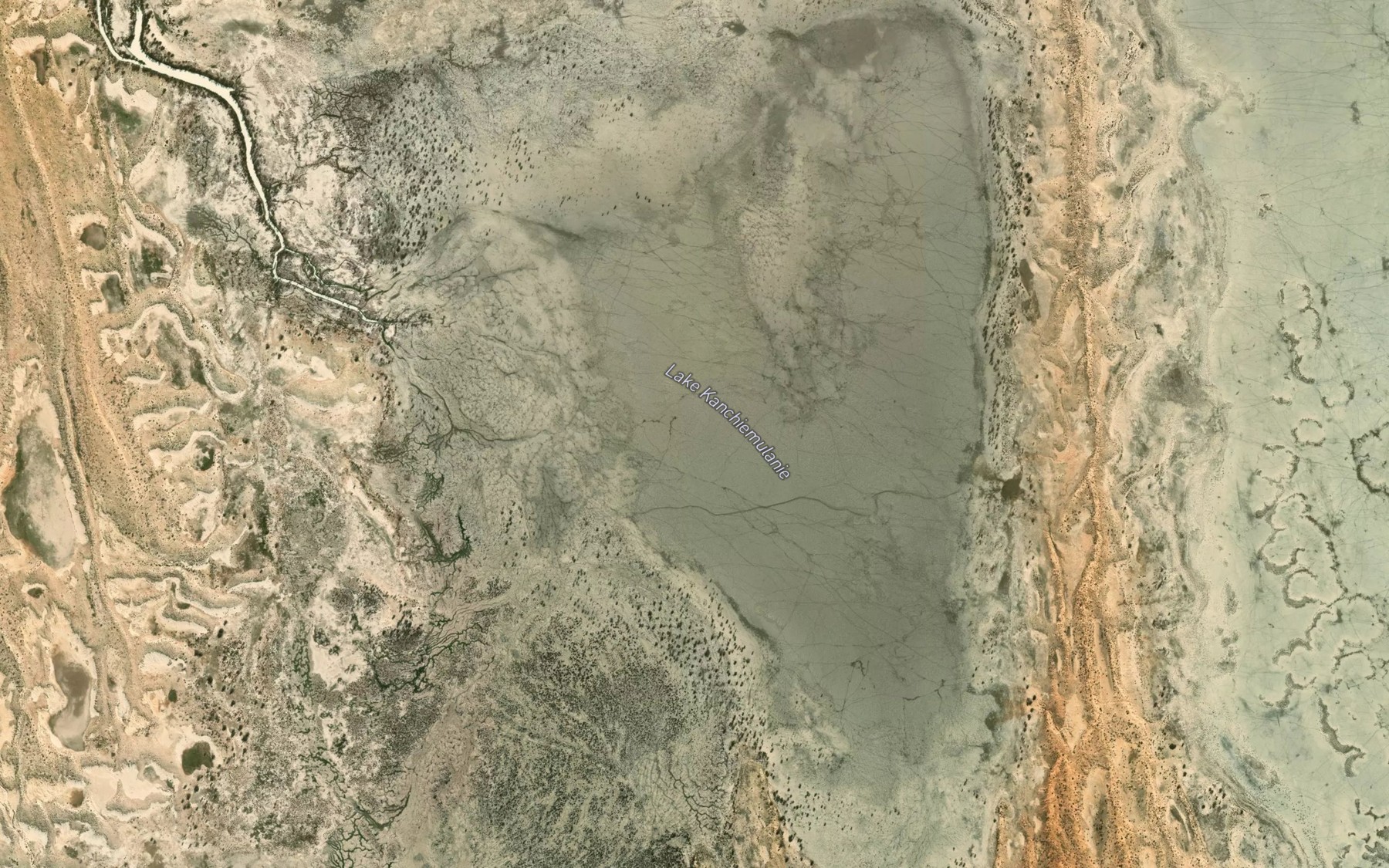 Satellite map of the Lake Kanchiemulanie