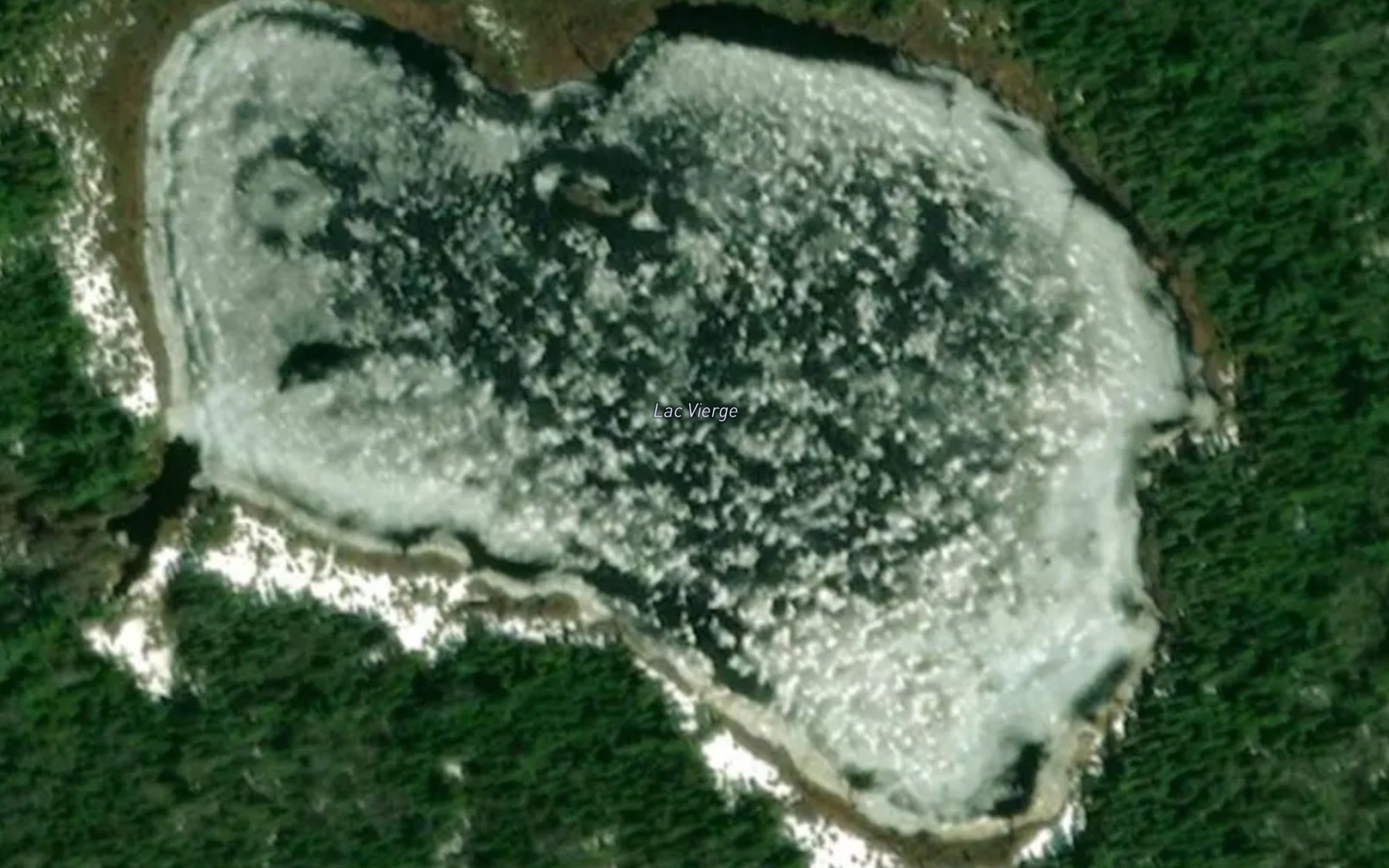Satellite map of the Lac Vierge