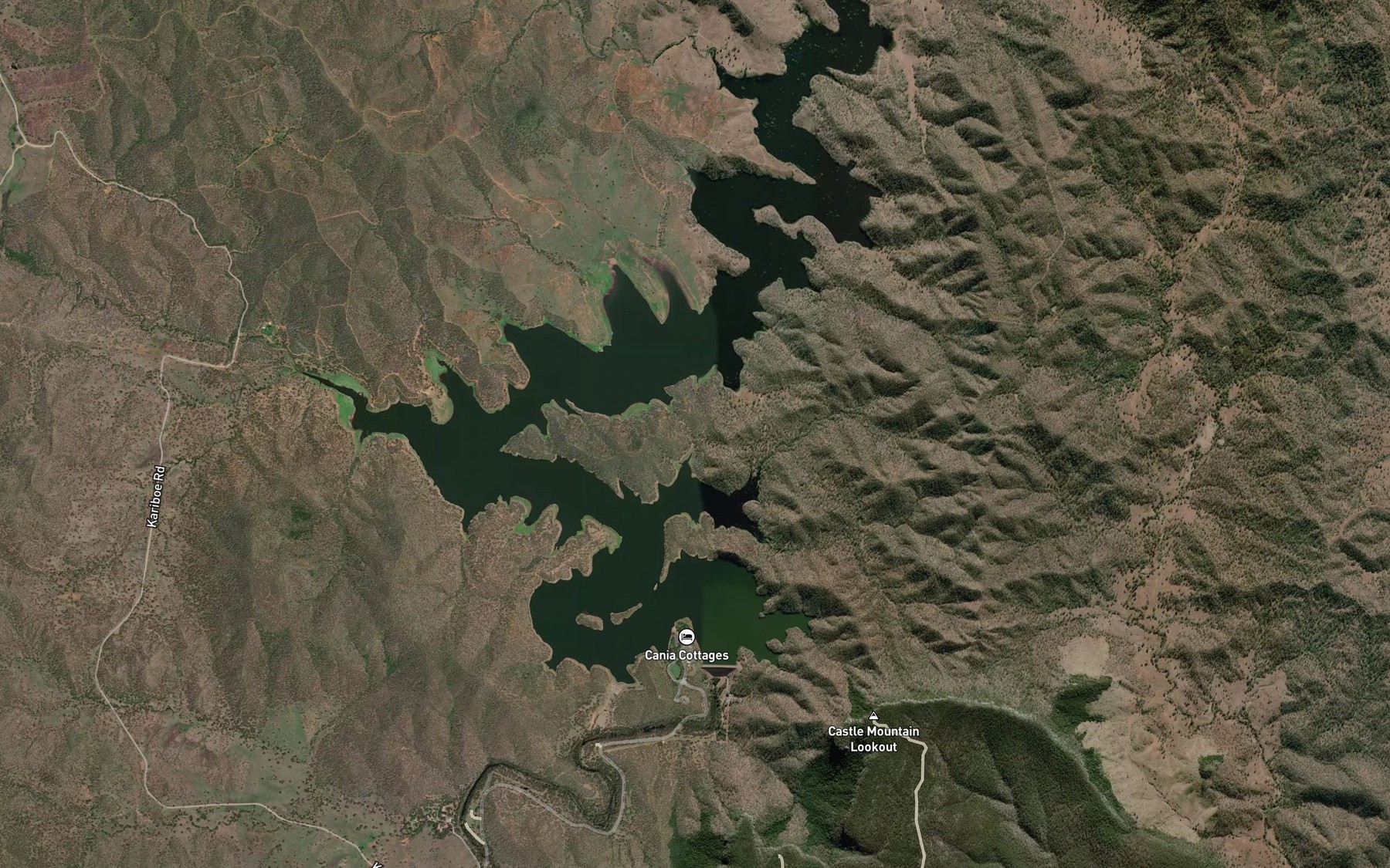 Satellite map of the Lake Cania