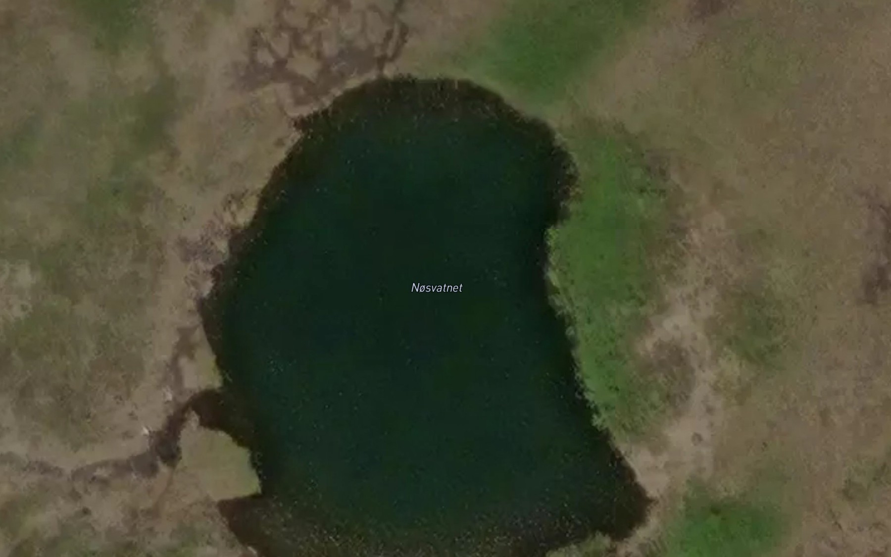 Satellite map of the Nosvatnet