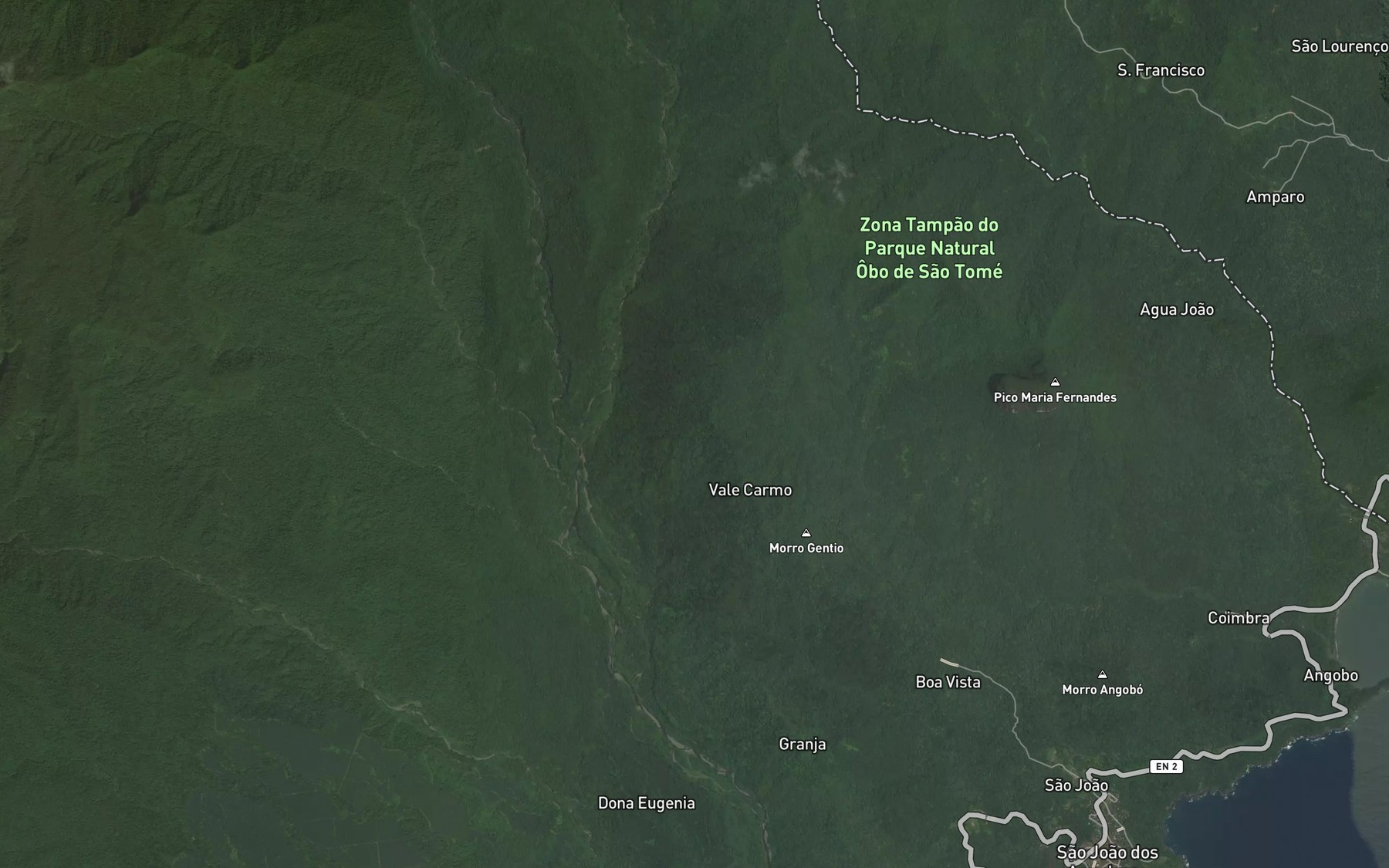 Satellite map of the Rio Ana de Chaves