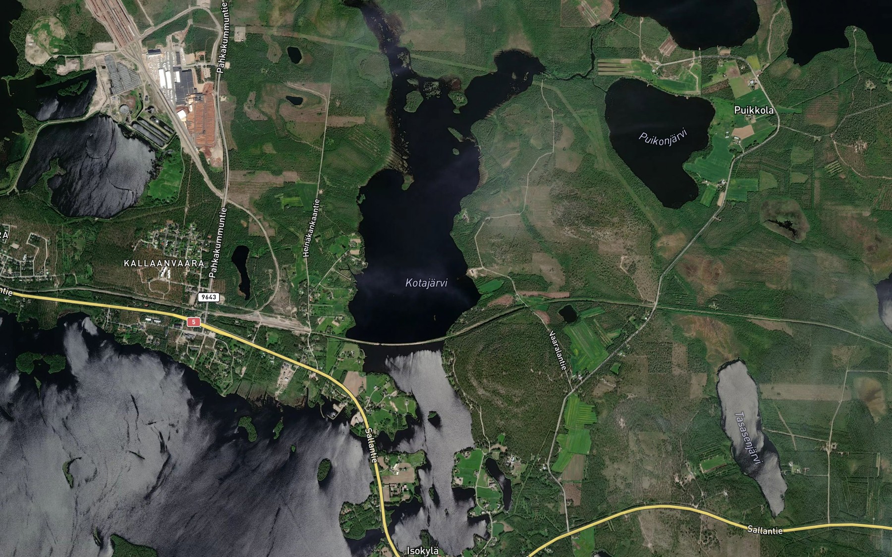 Satellite map of the Kotajarvi
