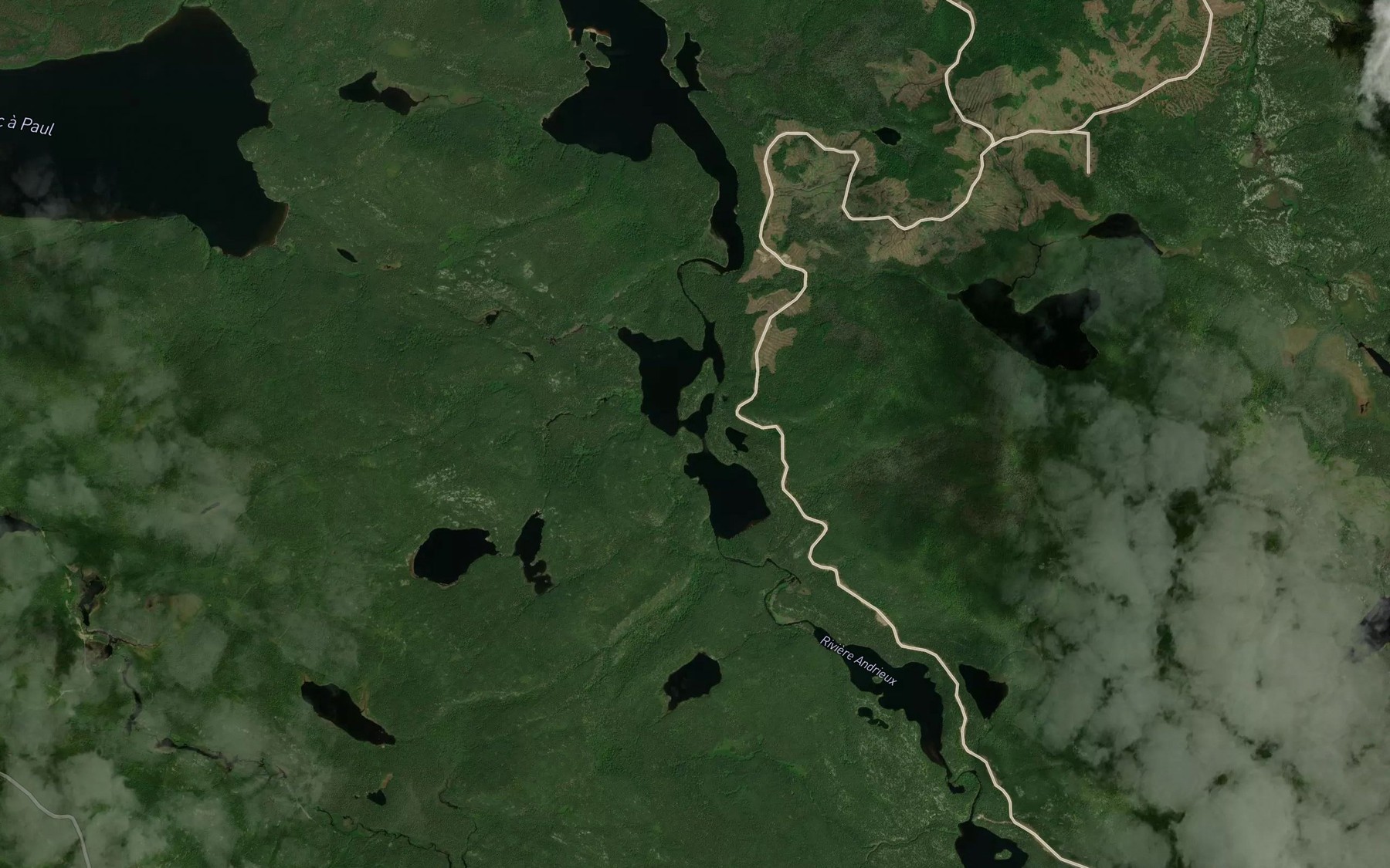 Satellite map of the Lac Remi