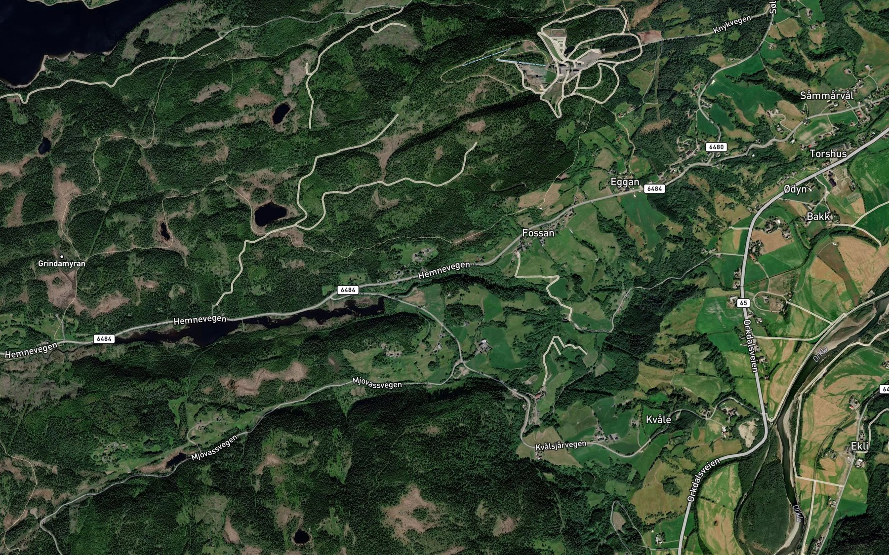 Satellite map of the Kernbekken