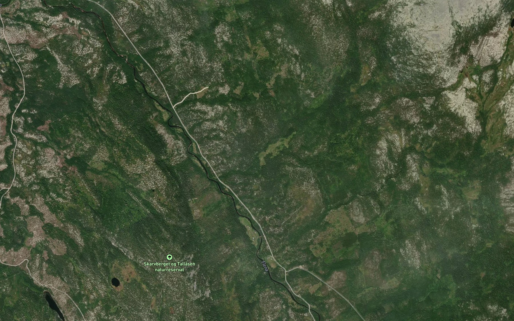 Satellite map of the Bekkedalsbekken