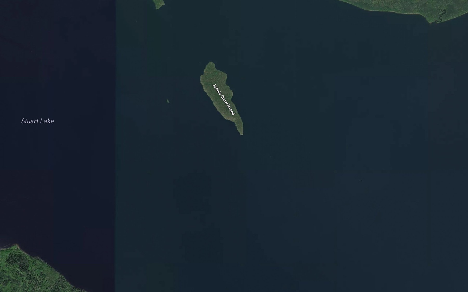 Satellite map of the Jennie Chow Island Reef