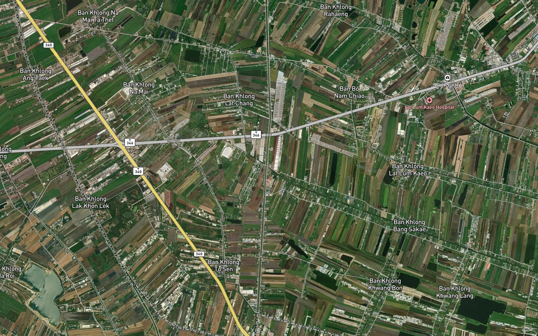 Satellite map of the Khlong Bang Sakae