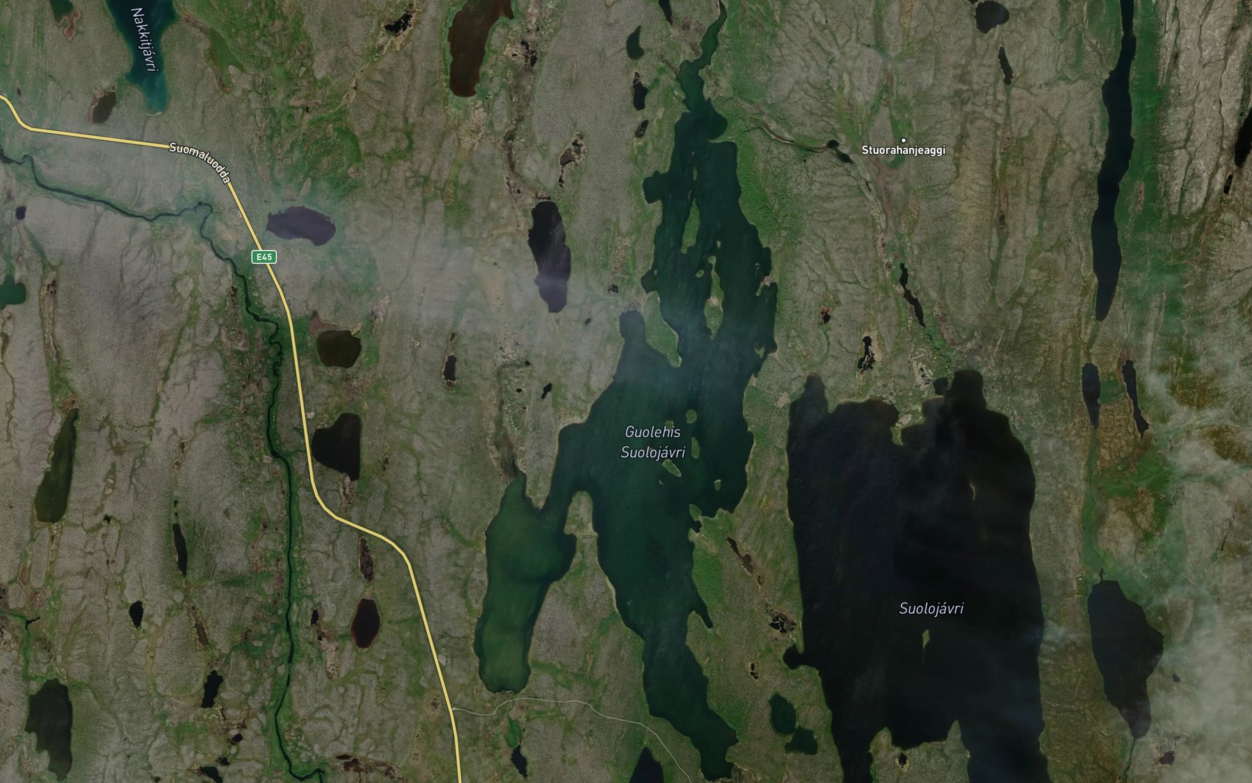 Satellite map of the Suolujavri,guolehis