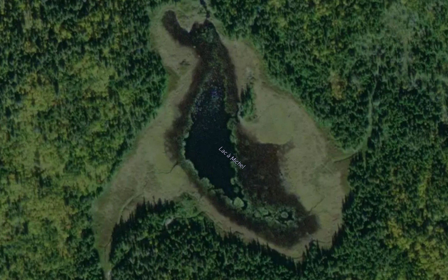 Satellite map of the Lac a Michel