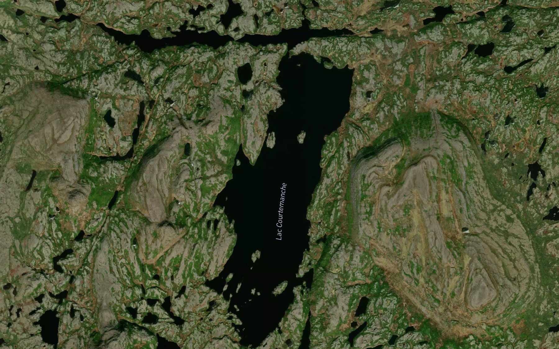 Satellite map of the Lac Courtemanche