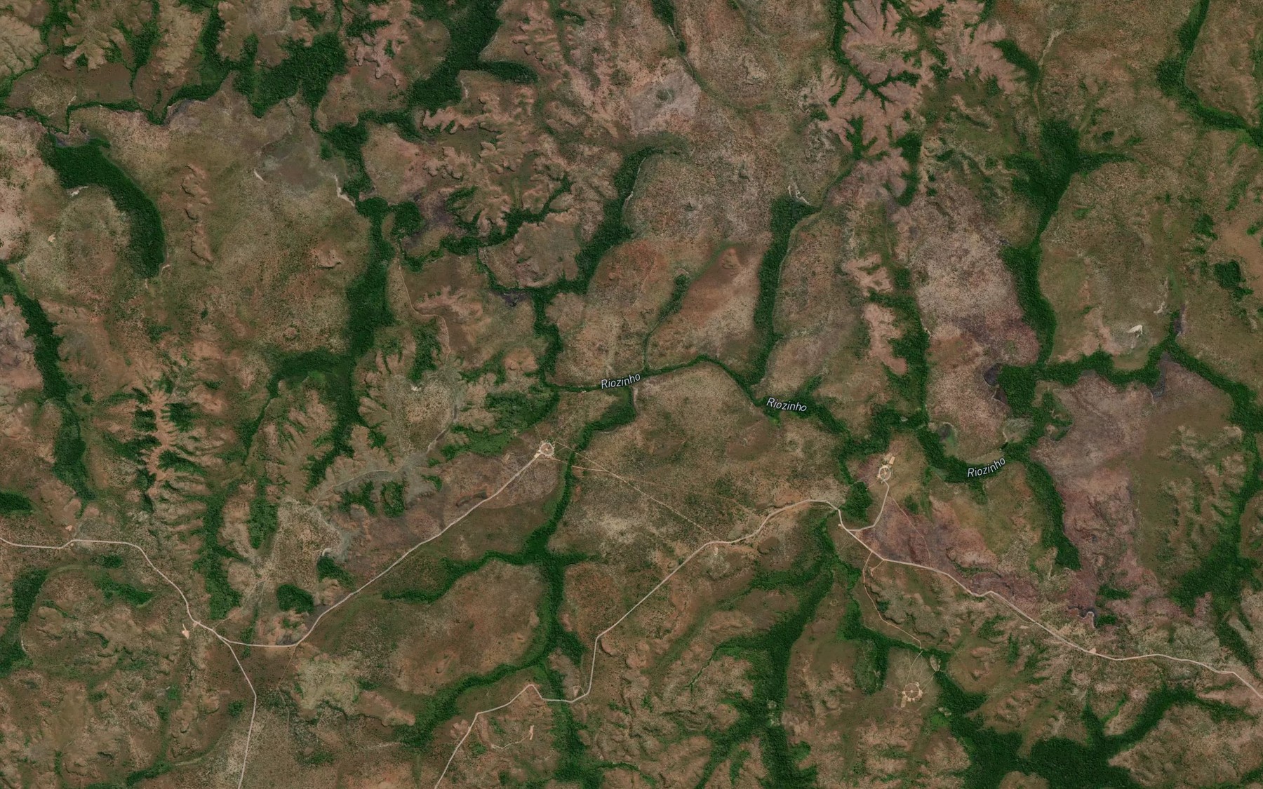 Satellite map of the Corrego Bezerra