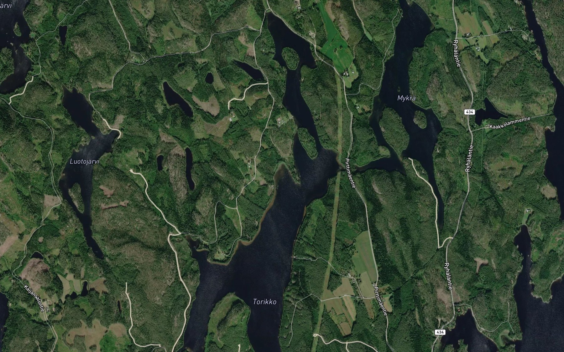 Satellite map of the Mutalahti