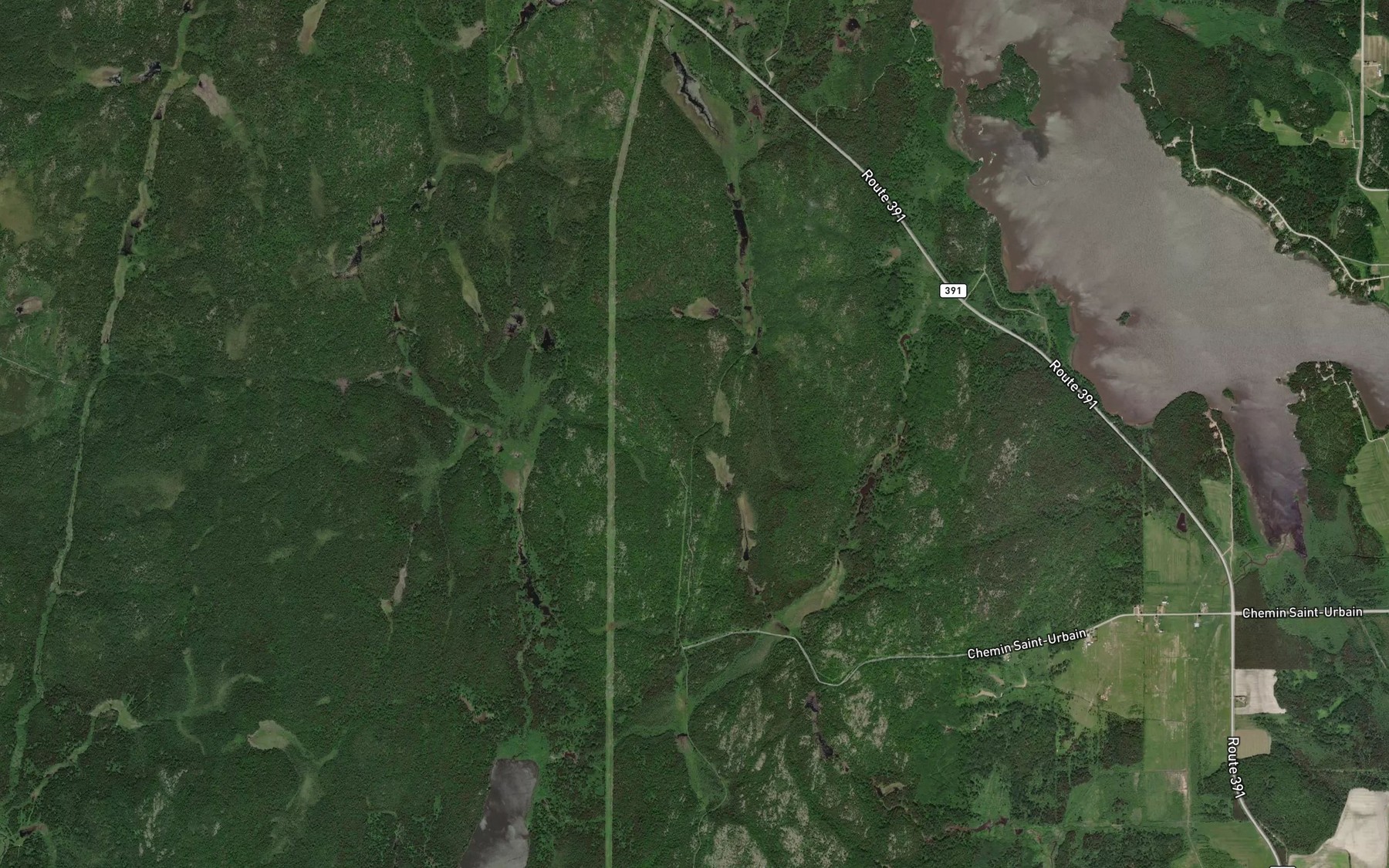 Satellite map of the Ruisseau Talbot