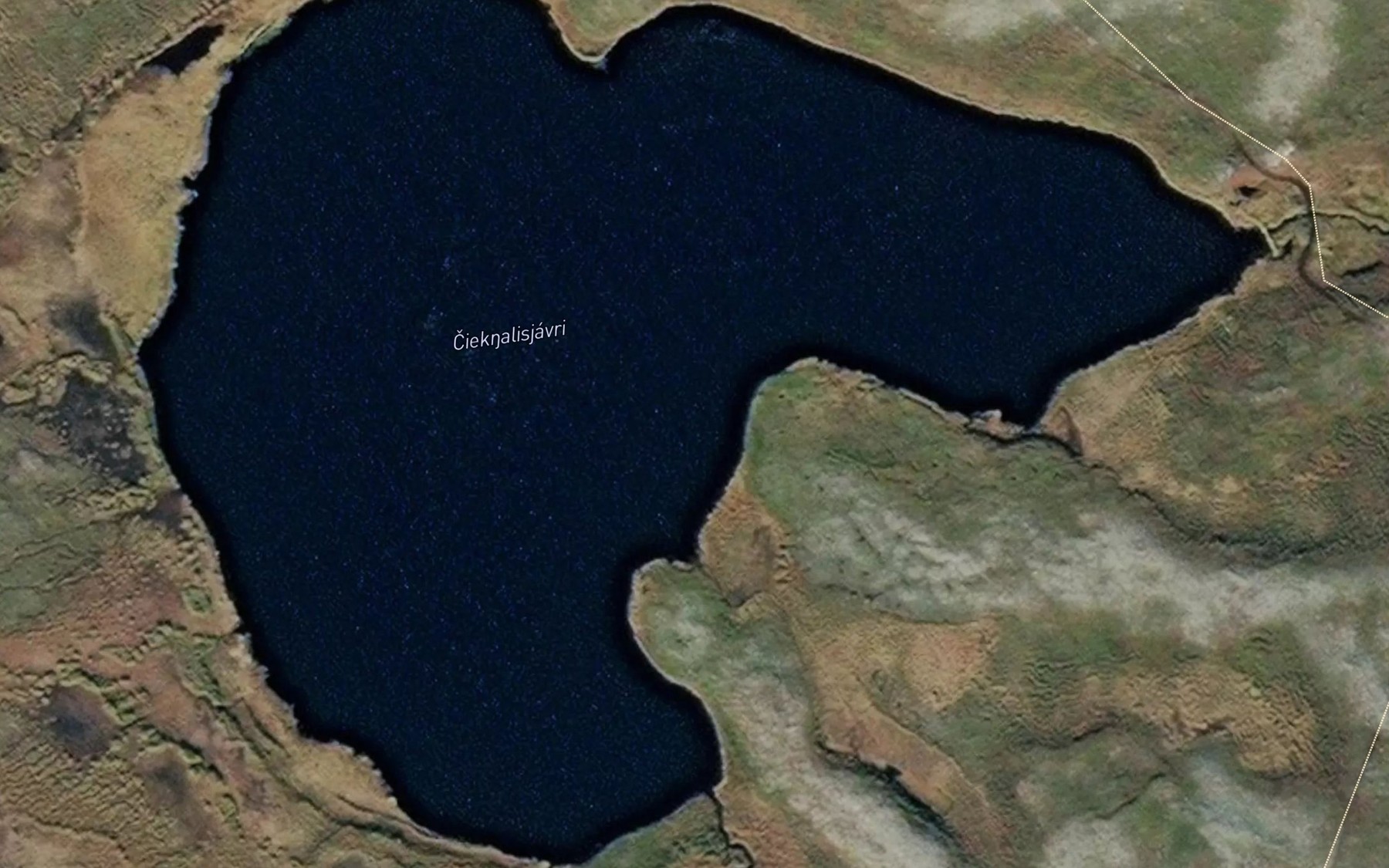 Satellite map of the Ciegnalisjavri