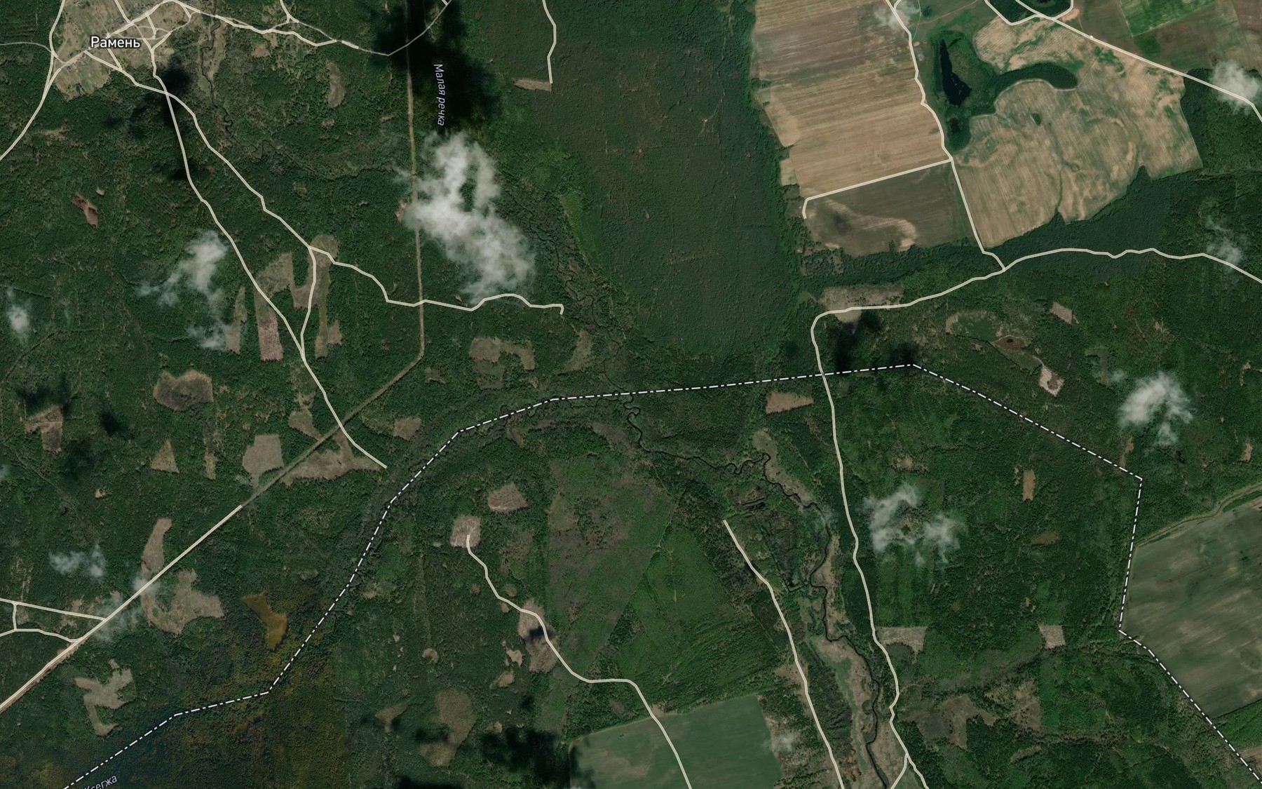 Satellite map of the Ramenka