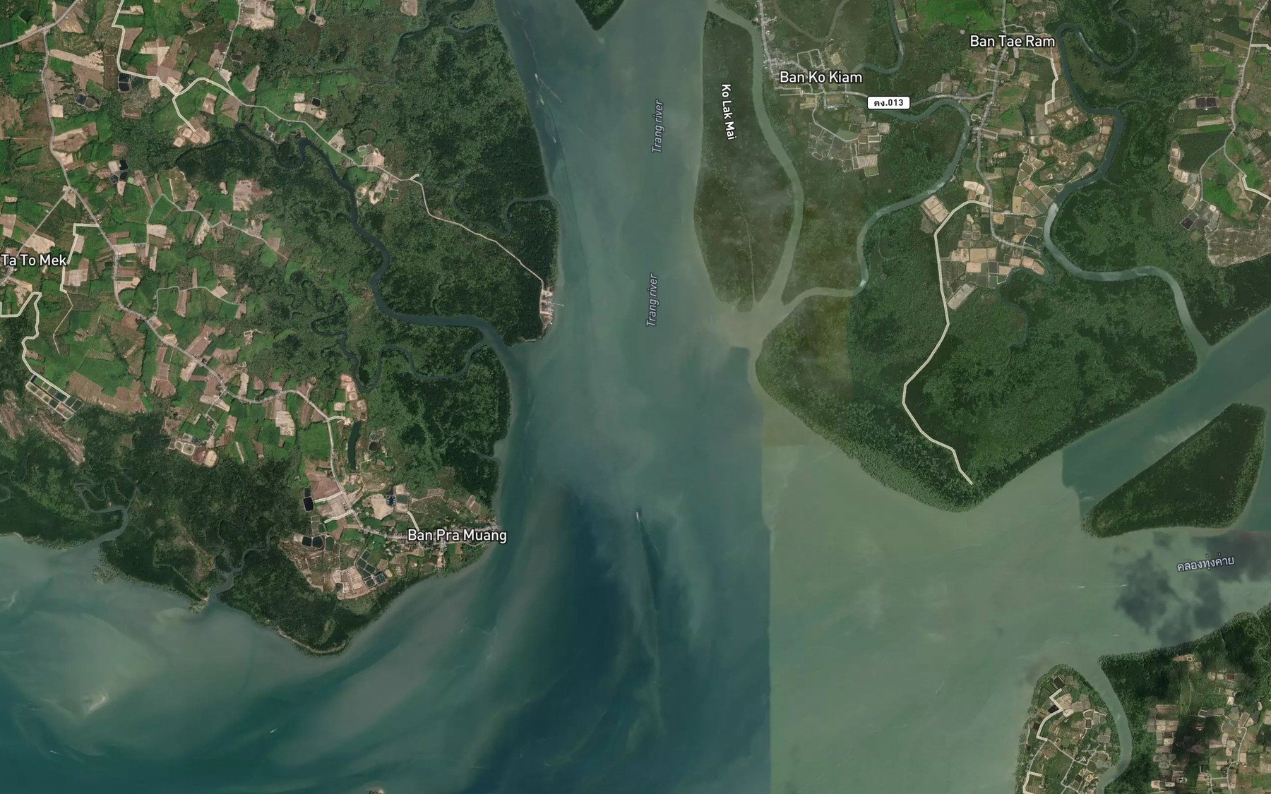 Satellite map of the Mae Nam Trang
