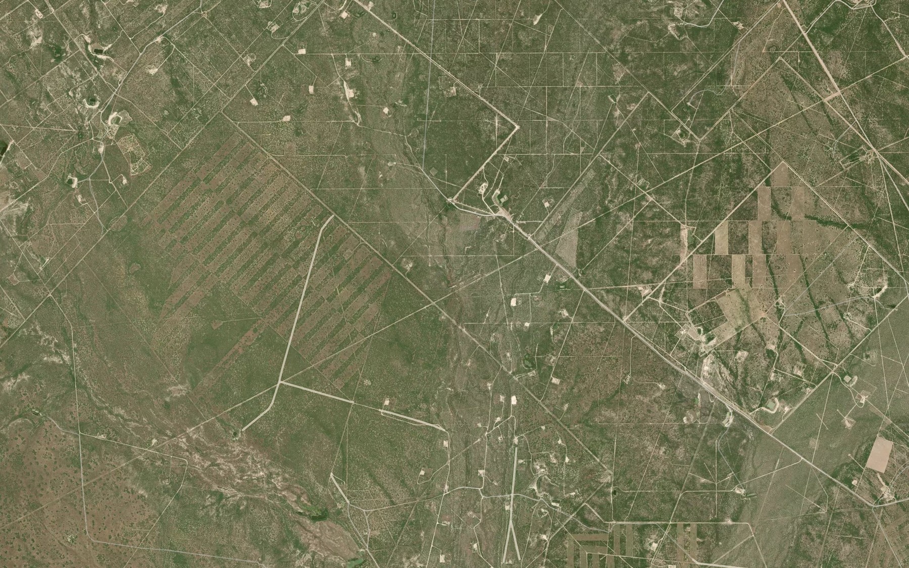 Satellite map of the Mulato Creek