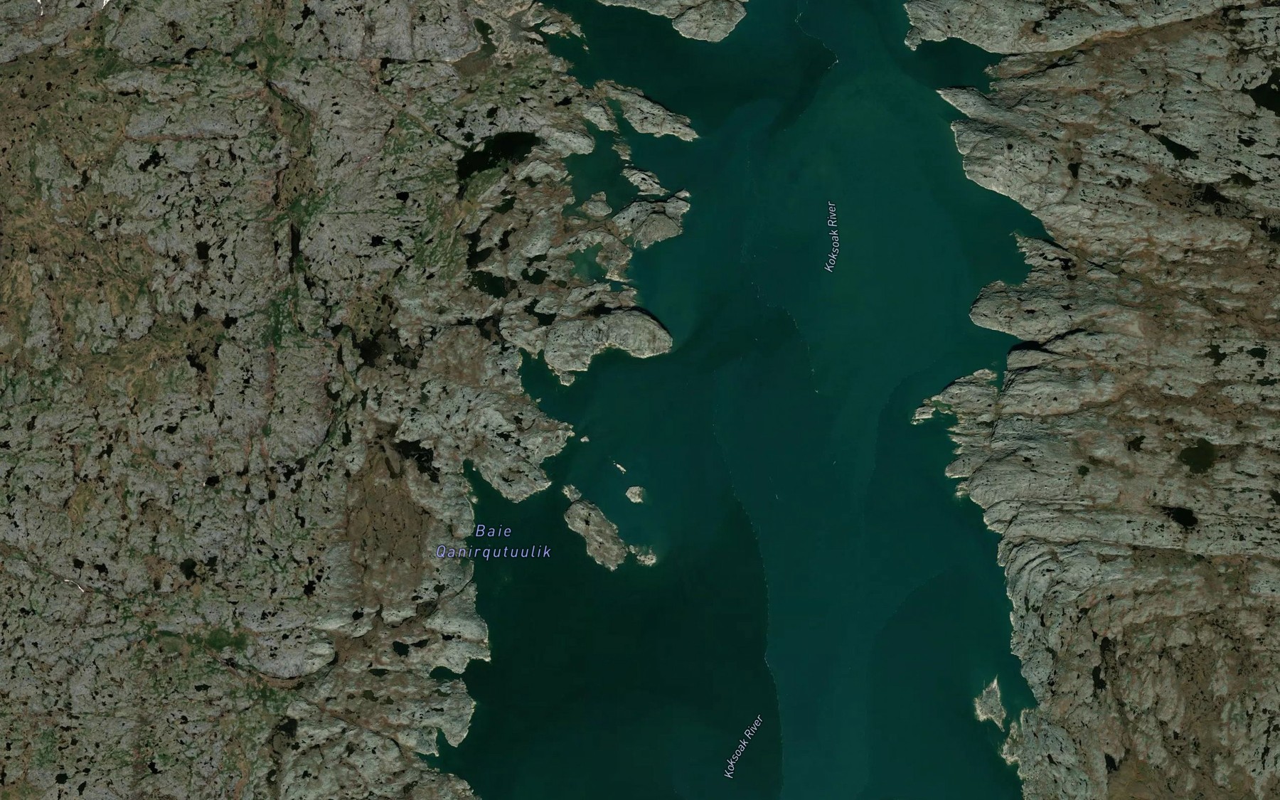 Satellite map of the Baie Qanirqutuulik
